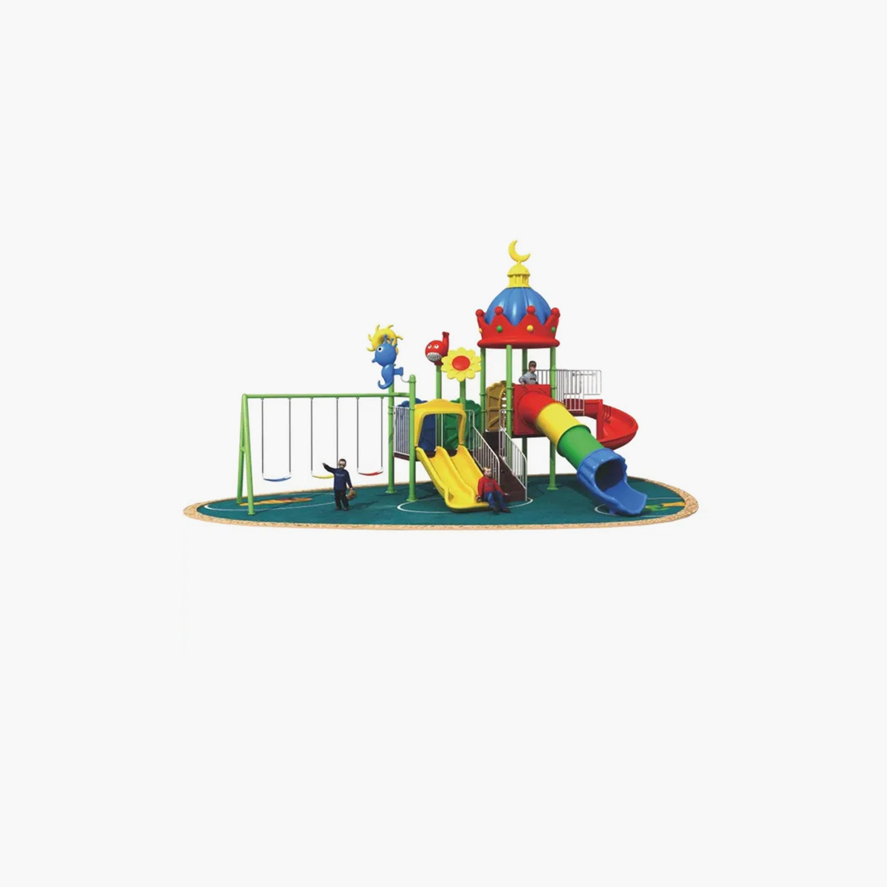 MYTS Moon Roof Playcenter with Swings, Tube & Curvy Slides-toys-outdoor-slidesandswings-image-1