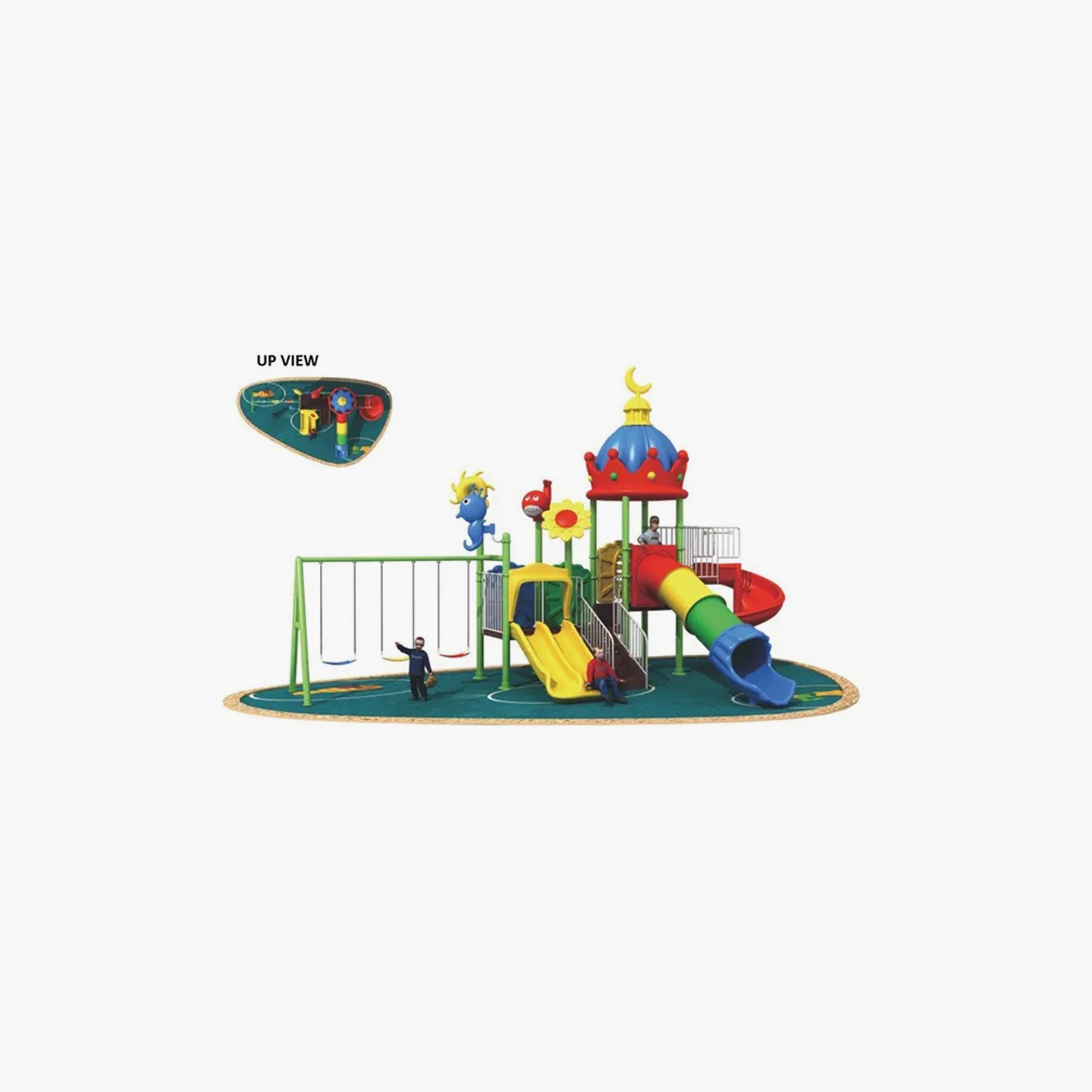 MYTS Moon Roof Playcenter with Swings, Tube & Curvy Slides-toys-outdoor-slidesandswings-image-2