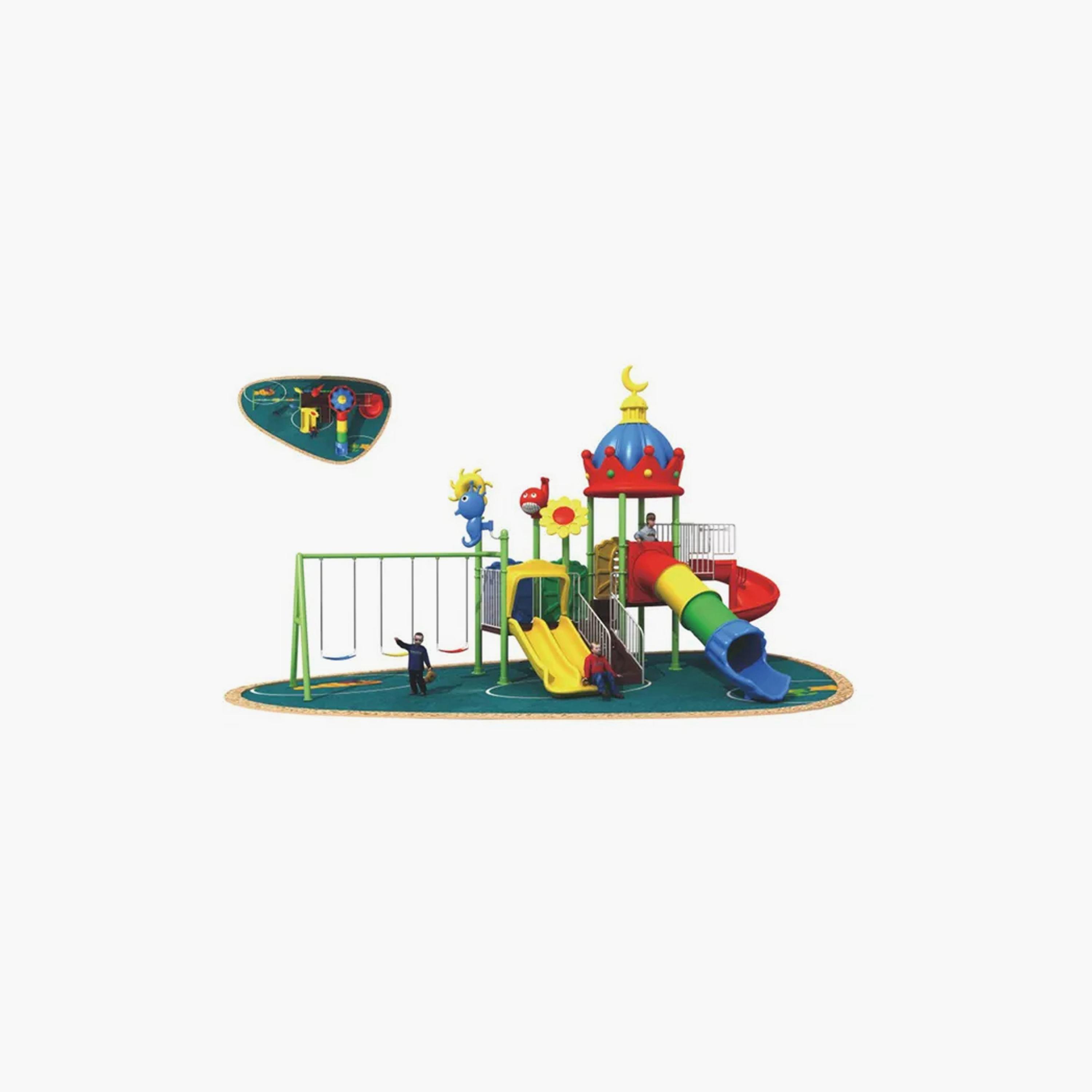 MYTS Moon Roof Playcenter with Swings, Tube & Curvy Slides-toys-outdoor-slidesandswings-image-3