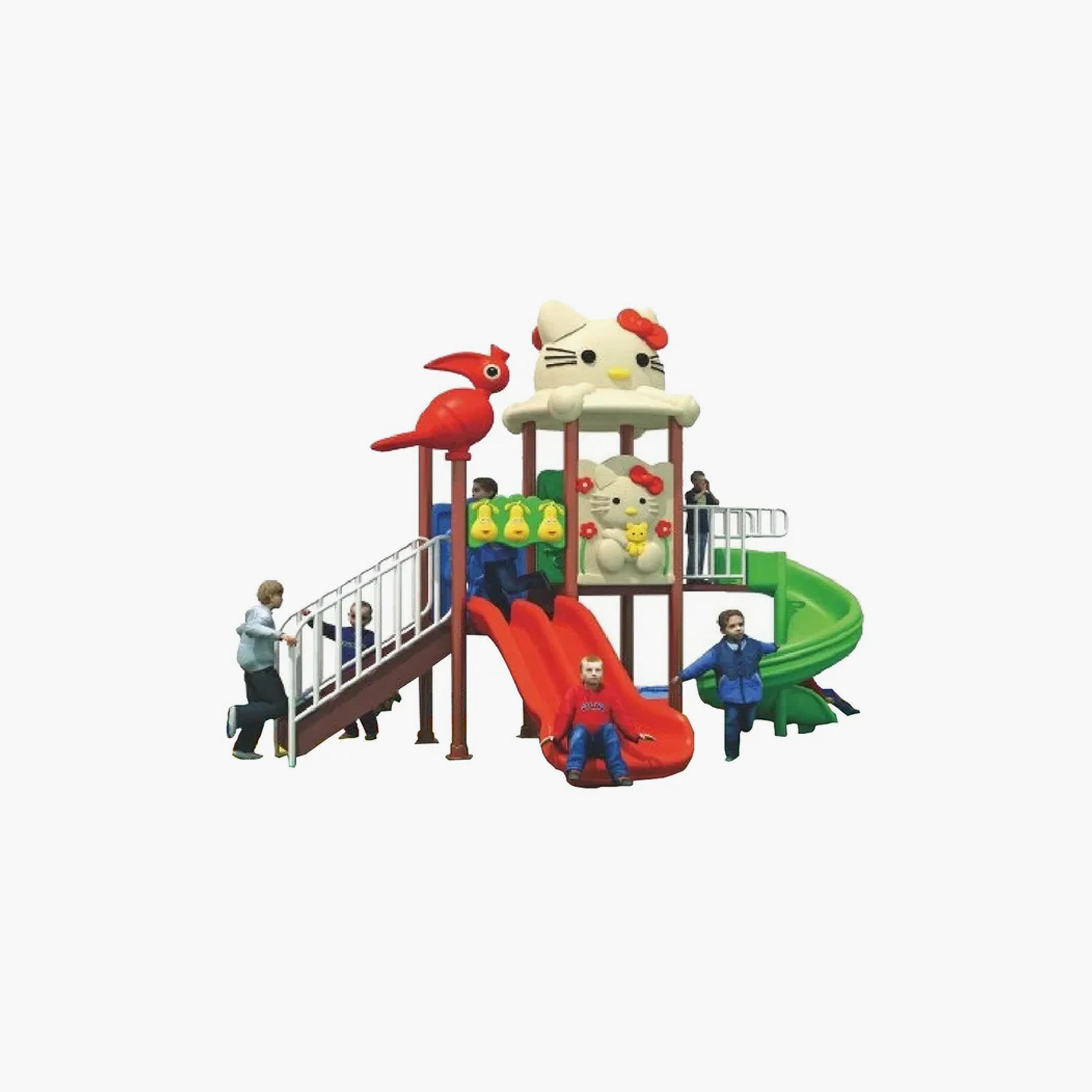 MYTS Kitty Peng Playcentre with Slides-toys-outdoor-playhousesandplayards-image-1