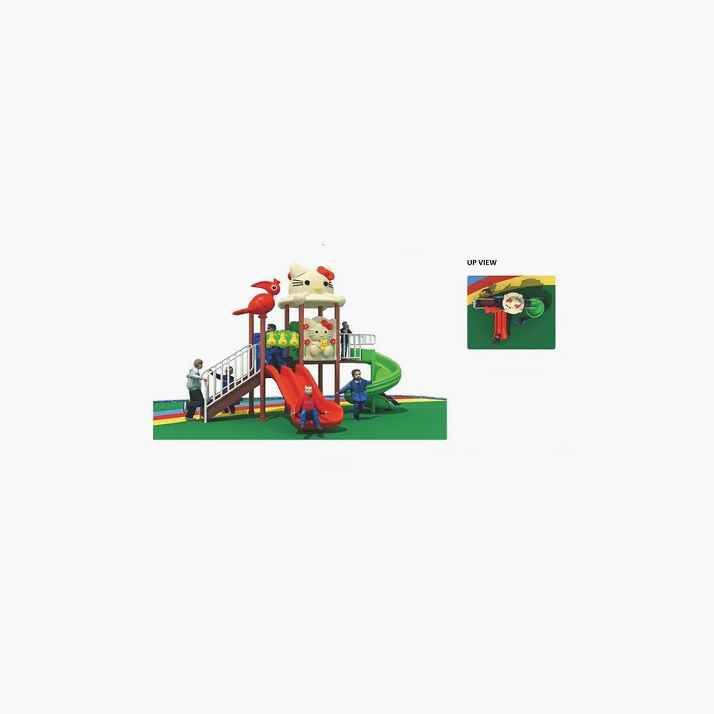 MYTS Kitty Peng Playcentre with Slides-toys-outdoor-playhousesandplayards-image-2