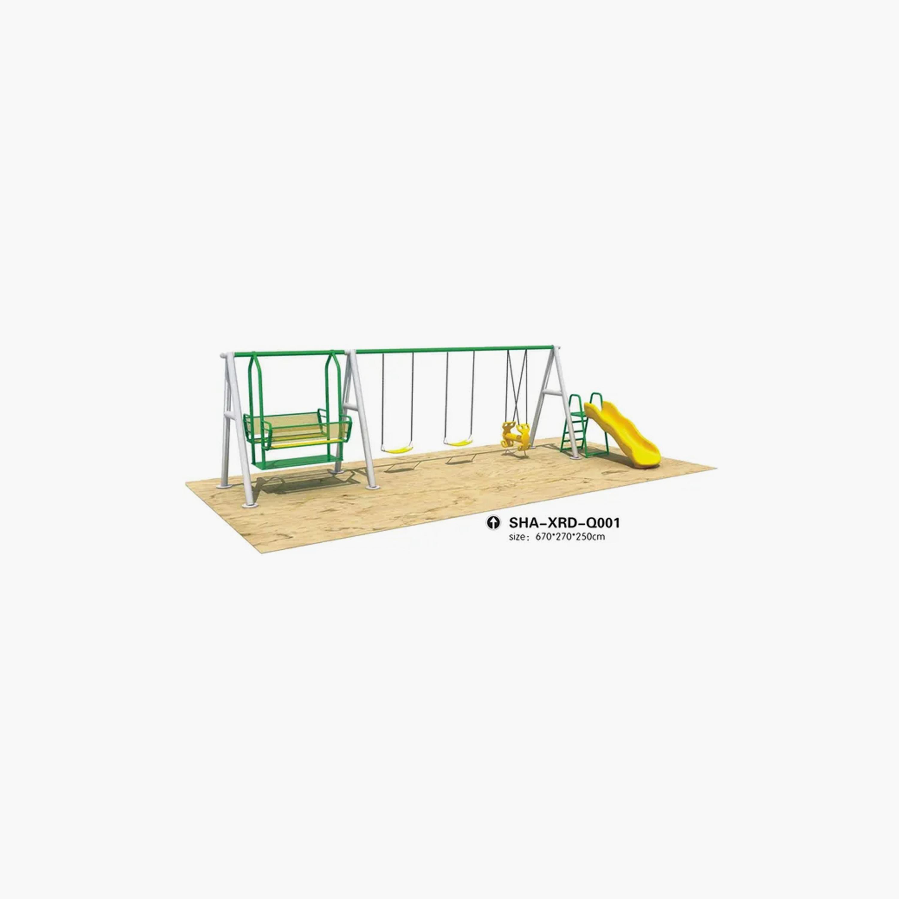 MYTS Mega Funky Kids Double & Single Swings with Slides-toys-outdoor-slidesandswings-image-2