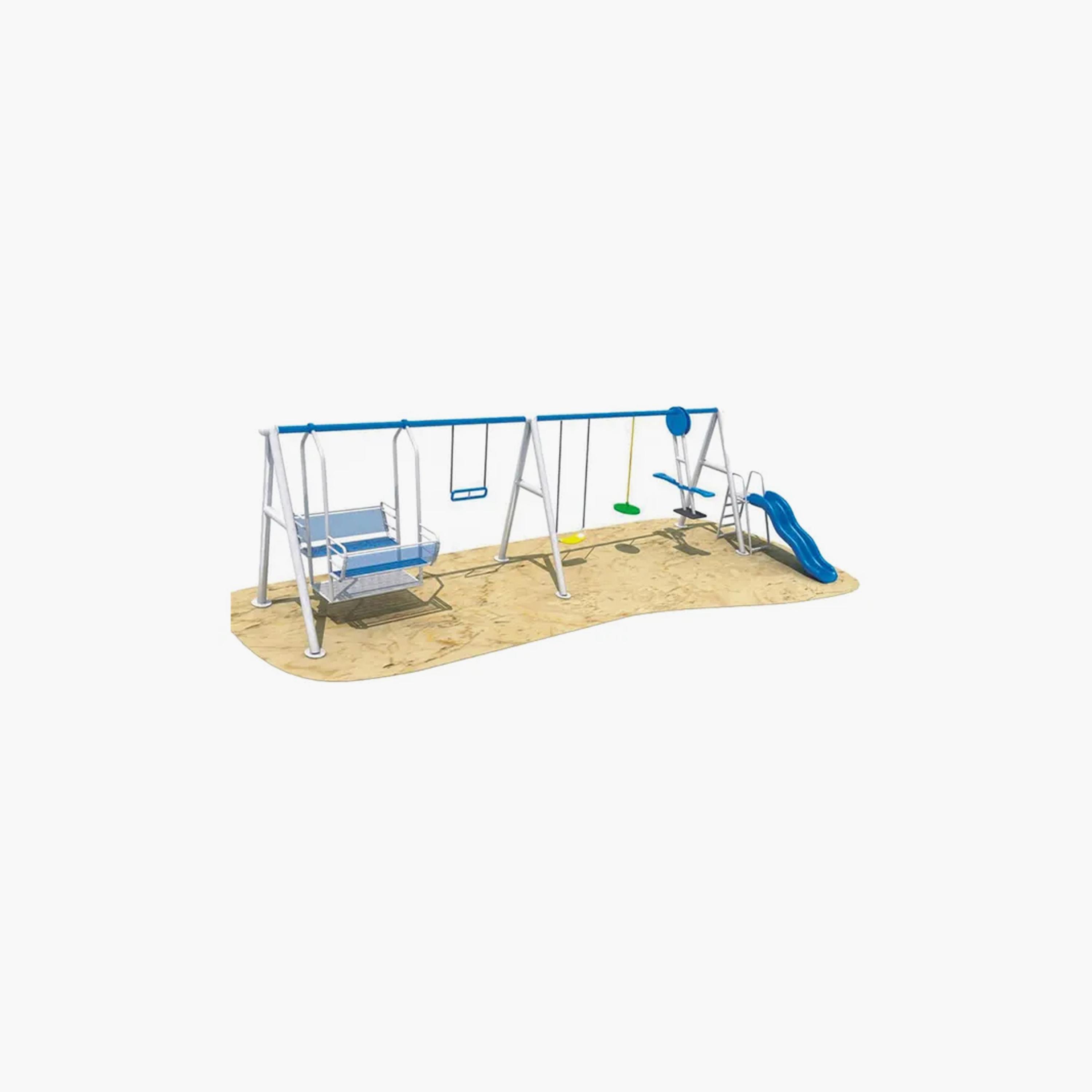 MYTS Mega Prime Swings & Slides with Monkey Climber - 200 cm-toys-outdoor-slidesandswings-image-1