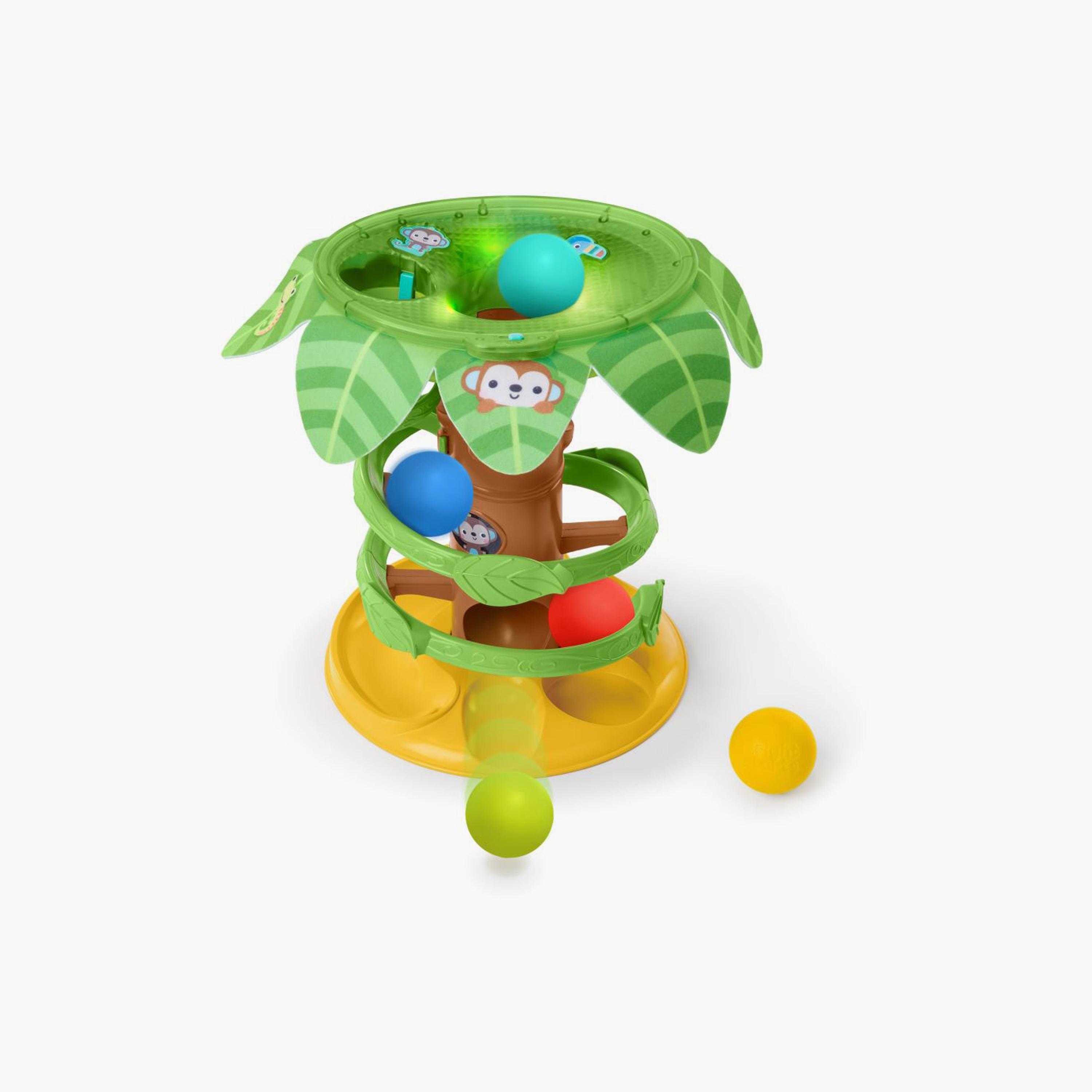 Bright Starts Tropical Twirl Ball Play Toy with Light & Music - 6 Months+-toys-babyandtoddlertoys-lightsandmusicaltoys-image-1