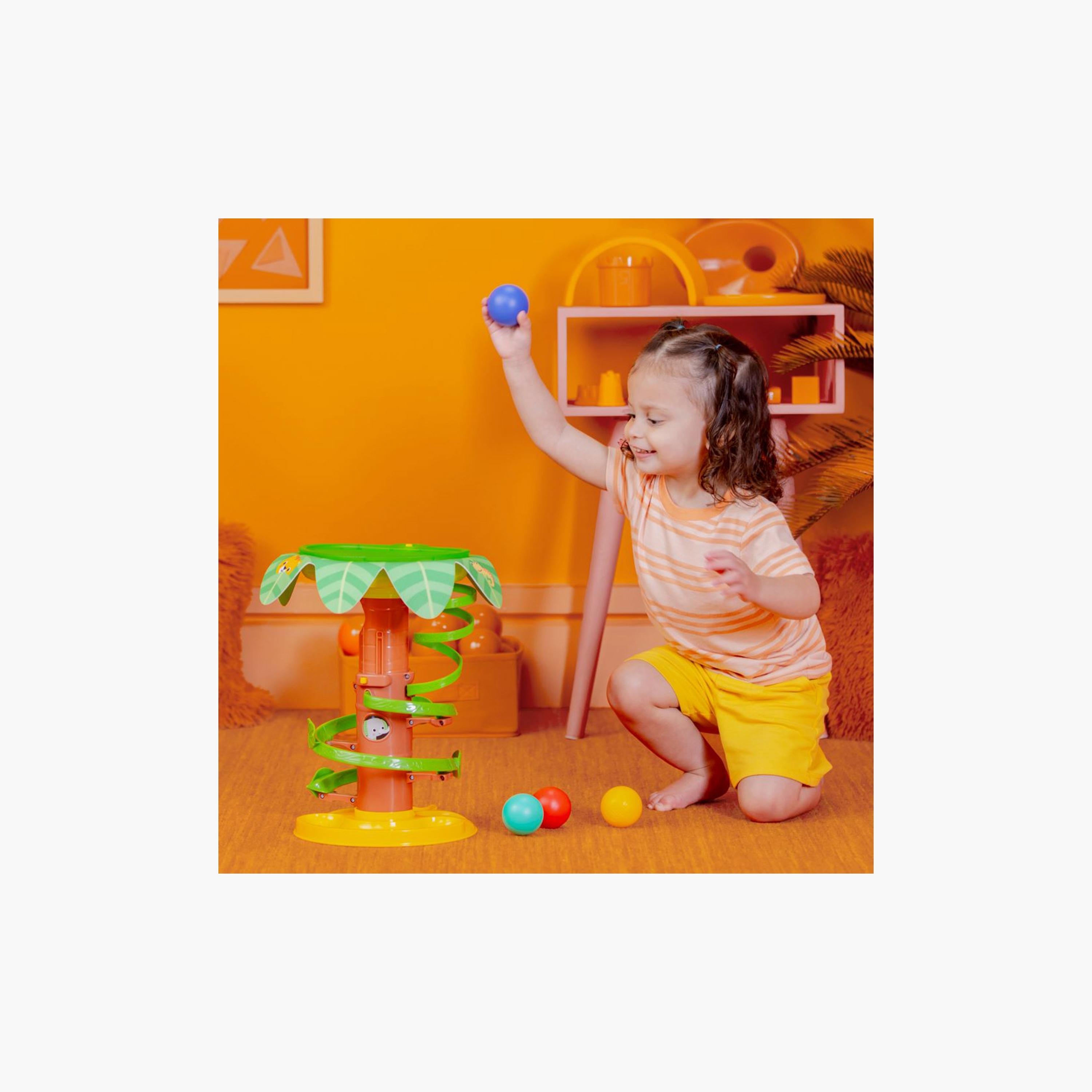 Bright Starts Tropical Twirl Ball Play Toy with Light & Music - 6 Months+-toys-babyandtoddlertoys-lightsandmusicaltoys-image-2