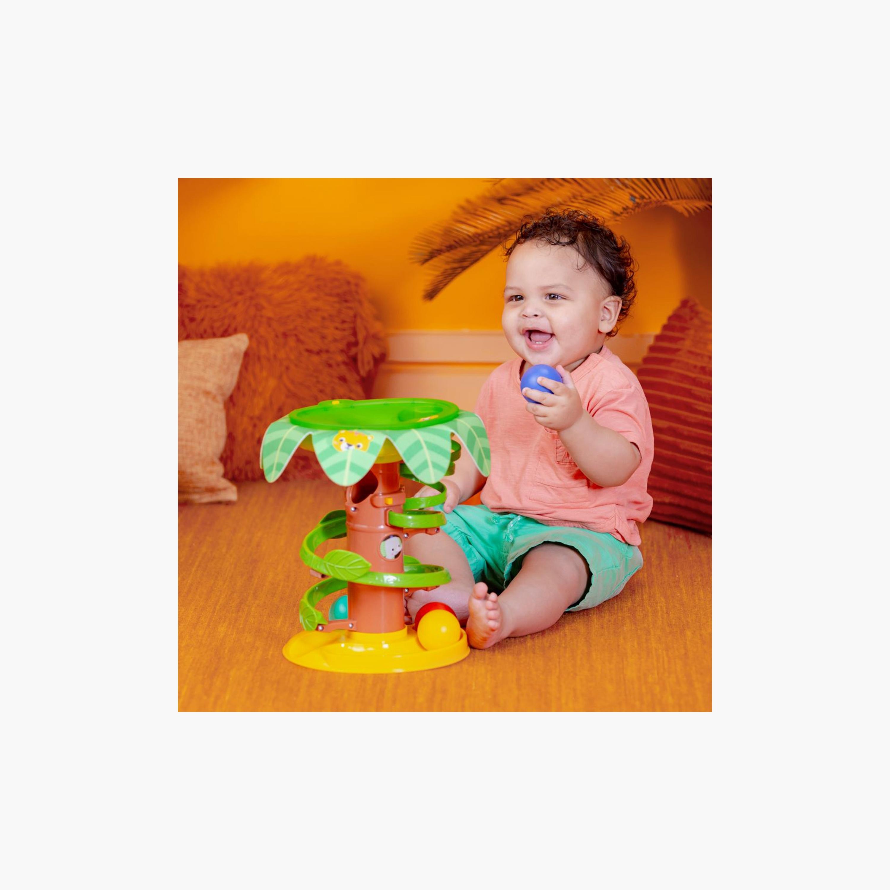 Bright Starts Tropical Twirl Ball Play Toy with Light & Music - 6 Months+-toys-babyandtoddlertoys-lightsandmusicaltoys-image-4