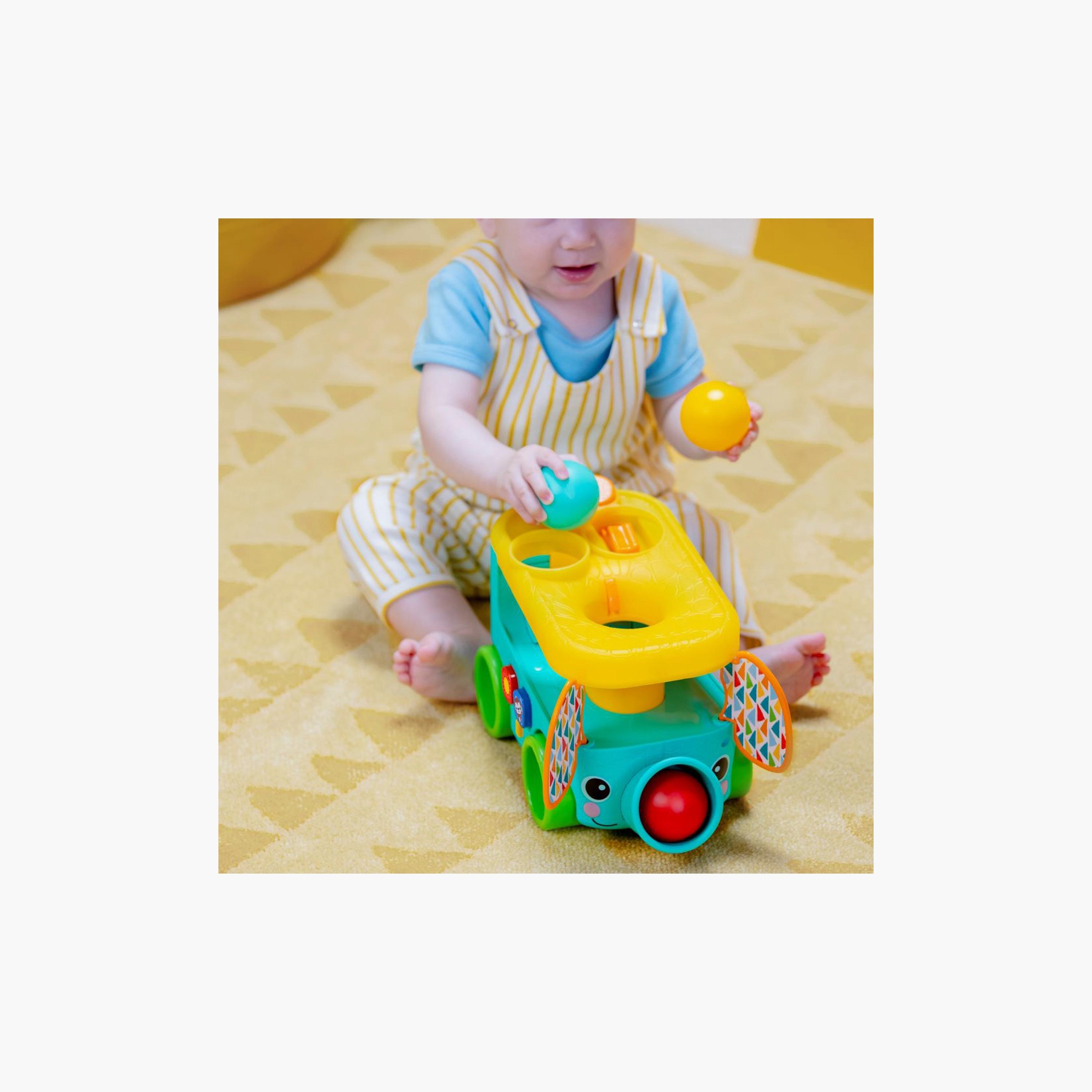 Bright Starts Pop & Roll Safari Bus Ball Play Toy with Light & Sound - 6 Months+-toys-babyandtoddlertoys-lightsandmusicaltoys-image-5