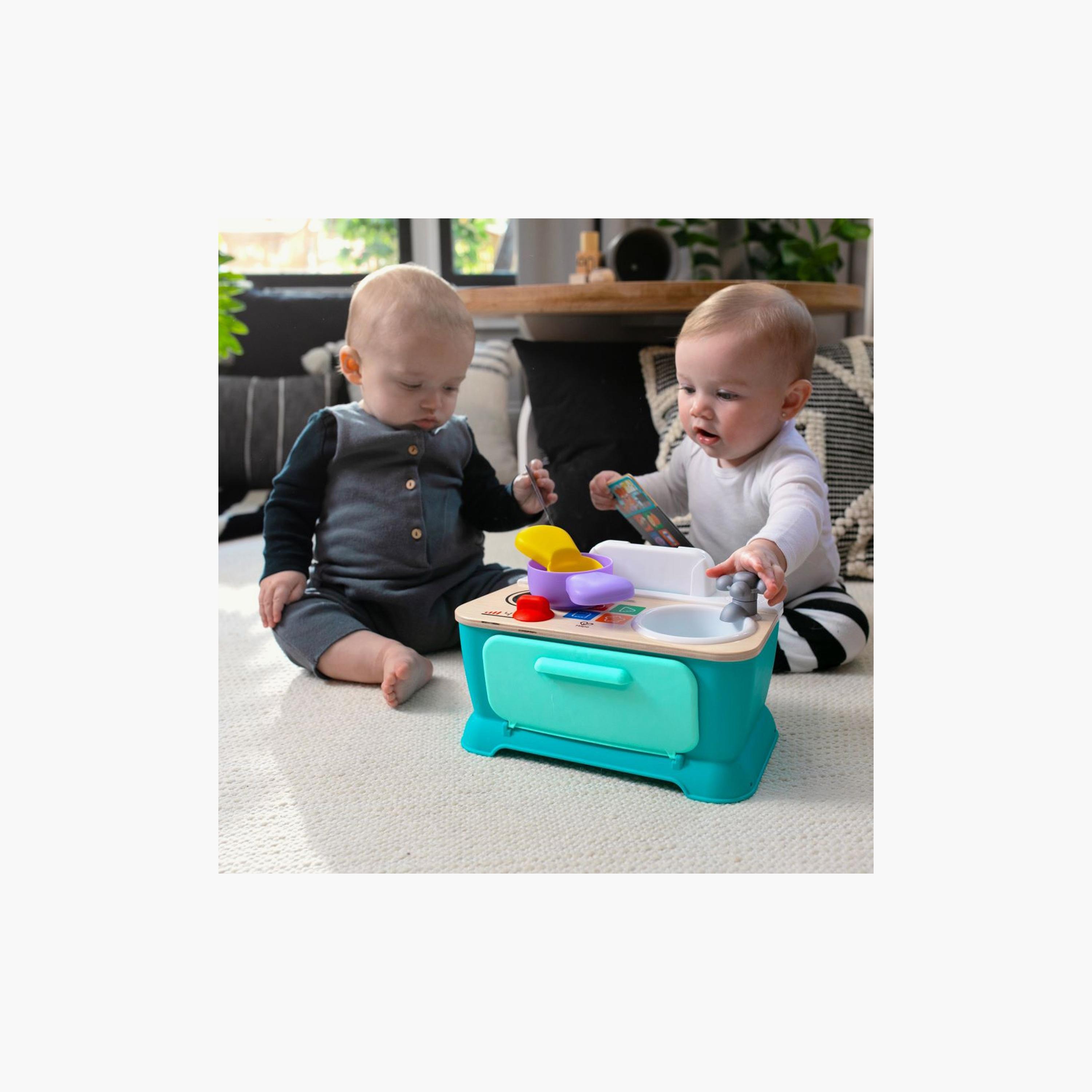 Baby Einstein Hape Magic Touch Kitchen Pretend to Cook Toy  with Light & Music - 9 Months+-toys-roleplay-kitchensets-image-2