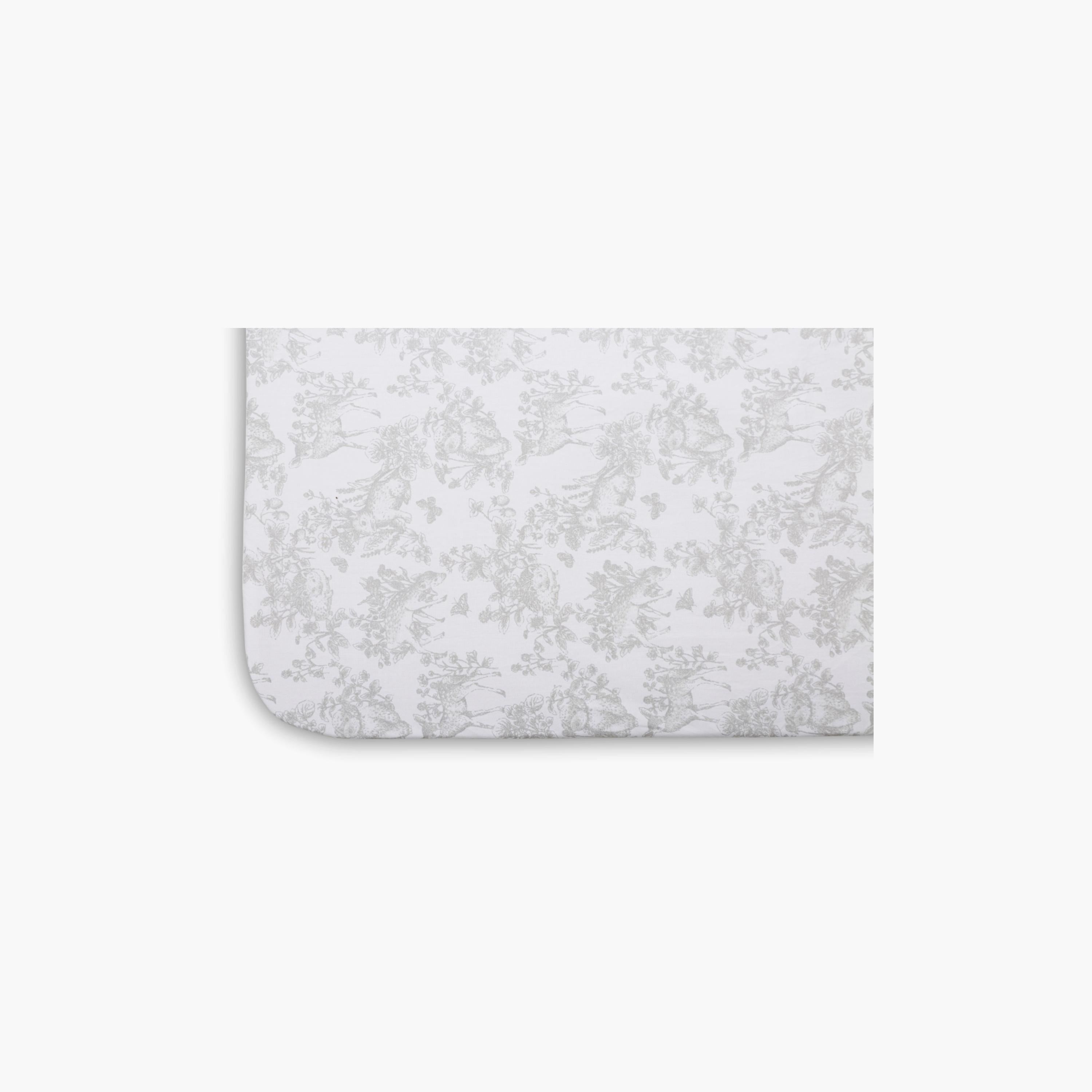 Nini 100% Cotton Printed Crib Fitted Sheet-baby-nursery-babybedding-image-3