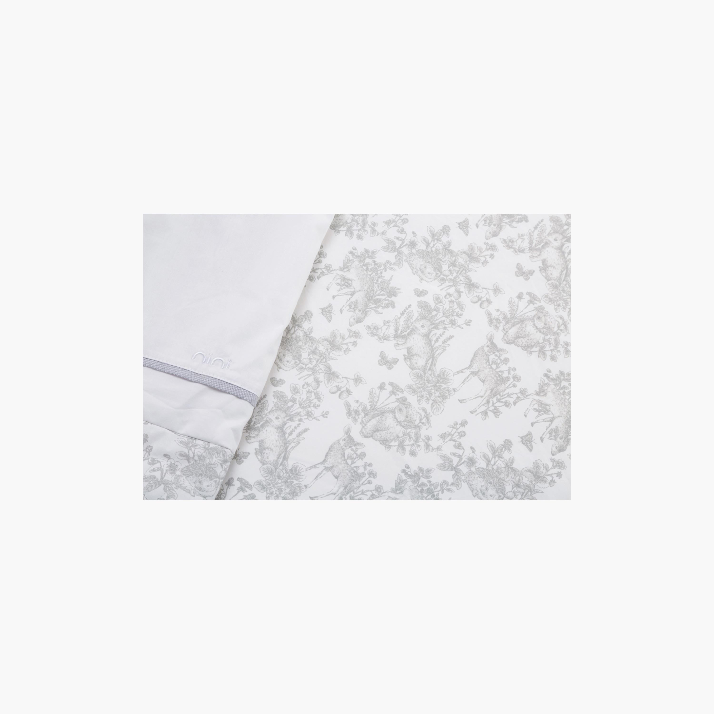 Nini 100% Cotton Printed Crib Fitted Sheet-baby-nursery-babybedding-image-4