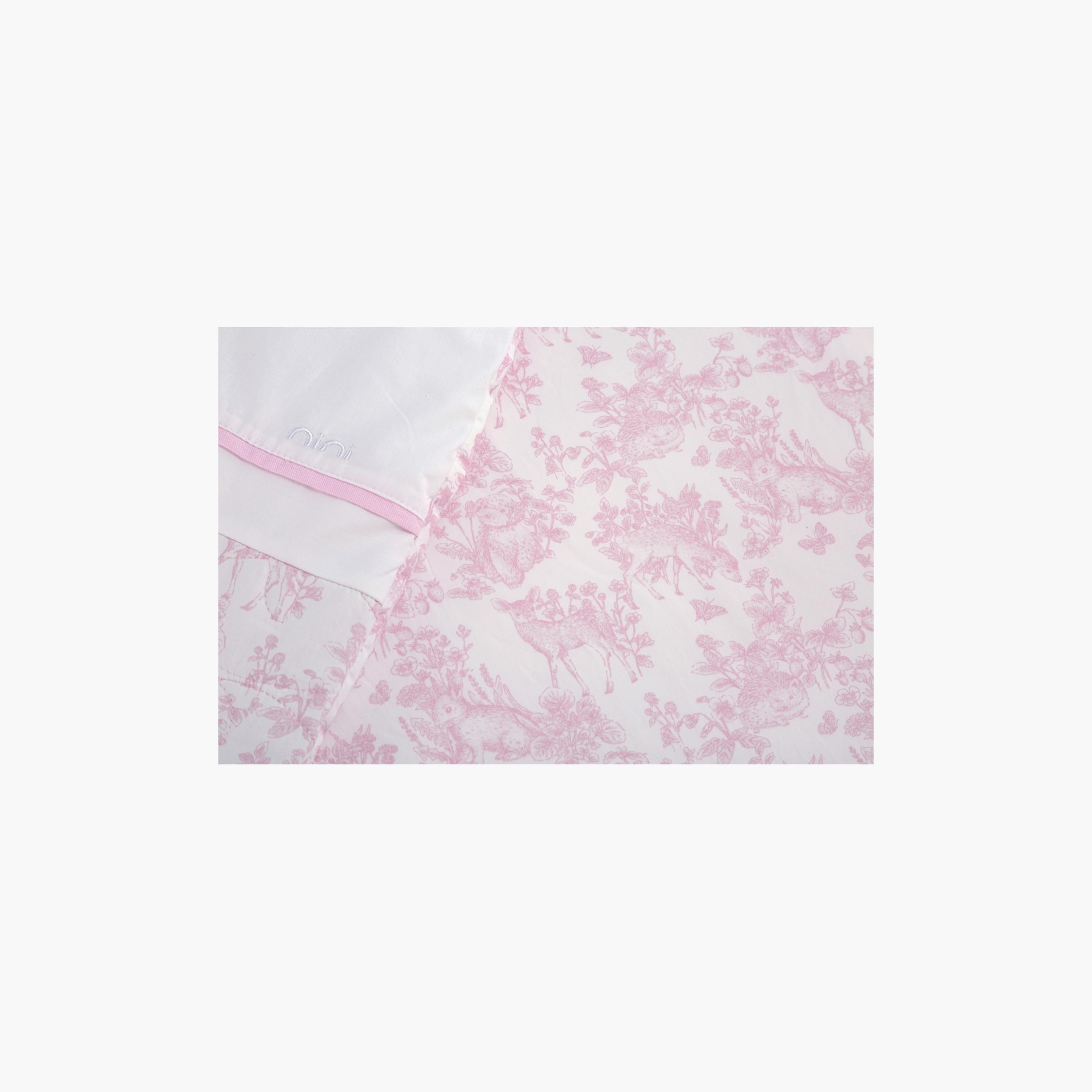 Nini 100% Cotton Printed Crib Fitted Sheet-baby-nursery-babybedding-image-4