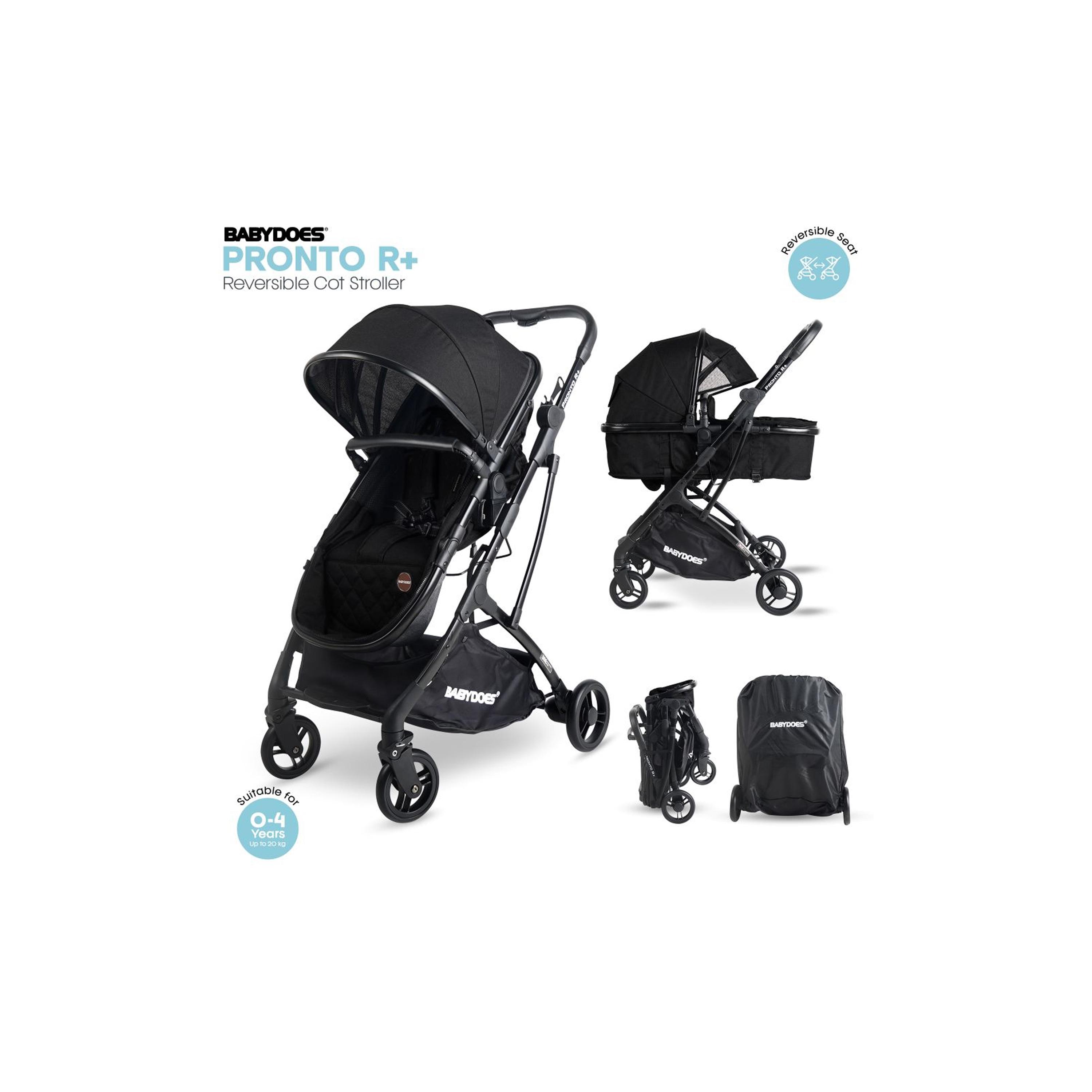 Babydoes Pronto R+ 2-In-1 Foldable Stroller with Reversible Seat & Sleeping Basket - 0-4 Years-baby-gear-strollersandprams-strollers-image-1