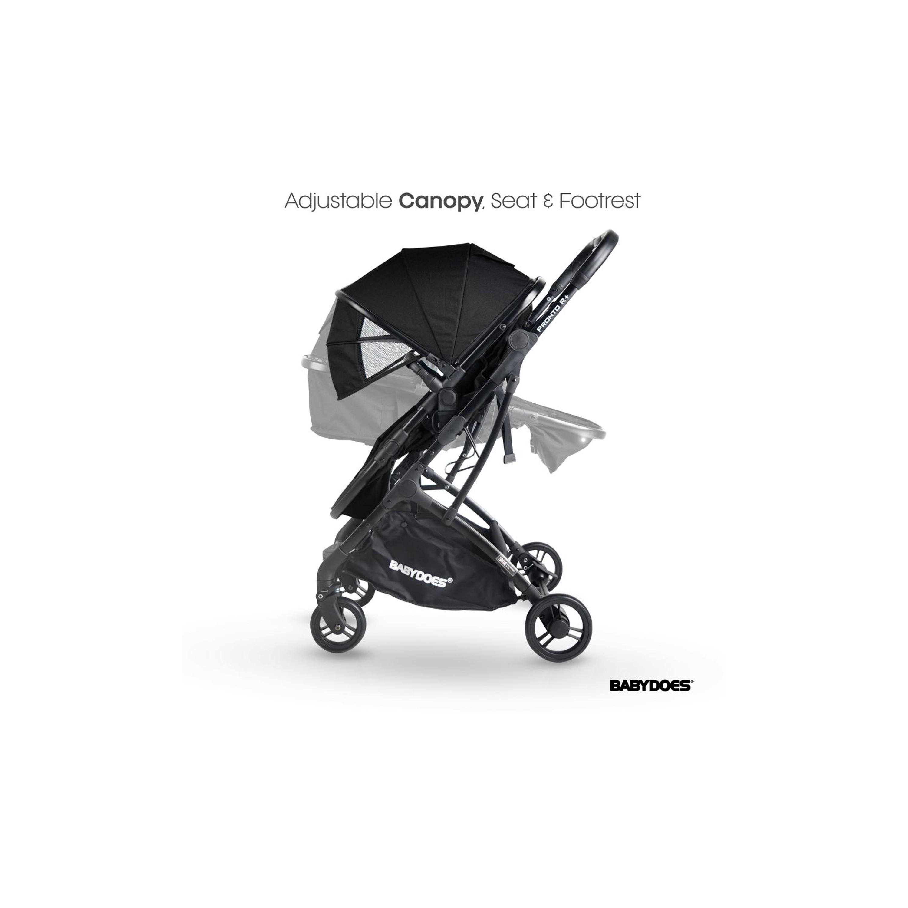 Babydoes Pronto R+ 2-In-1 Foldable Stroller with Reversible Seat & Sleeping Basket - 0-4 Years-baby-gear-strollersandprams-strollers-image-5