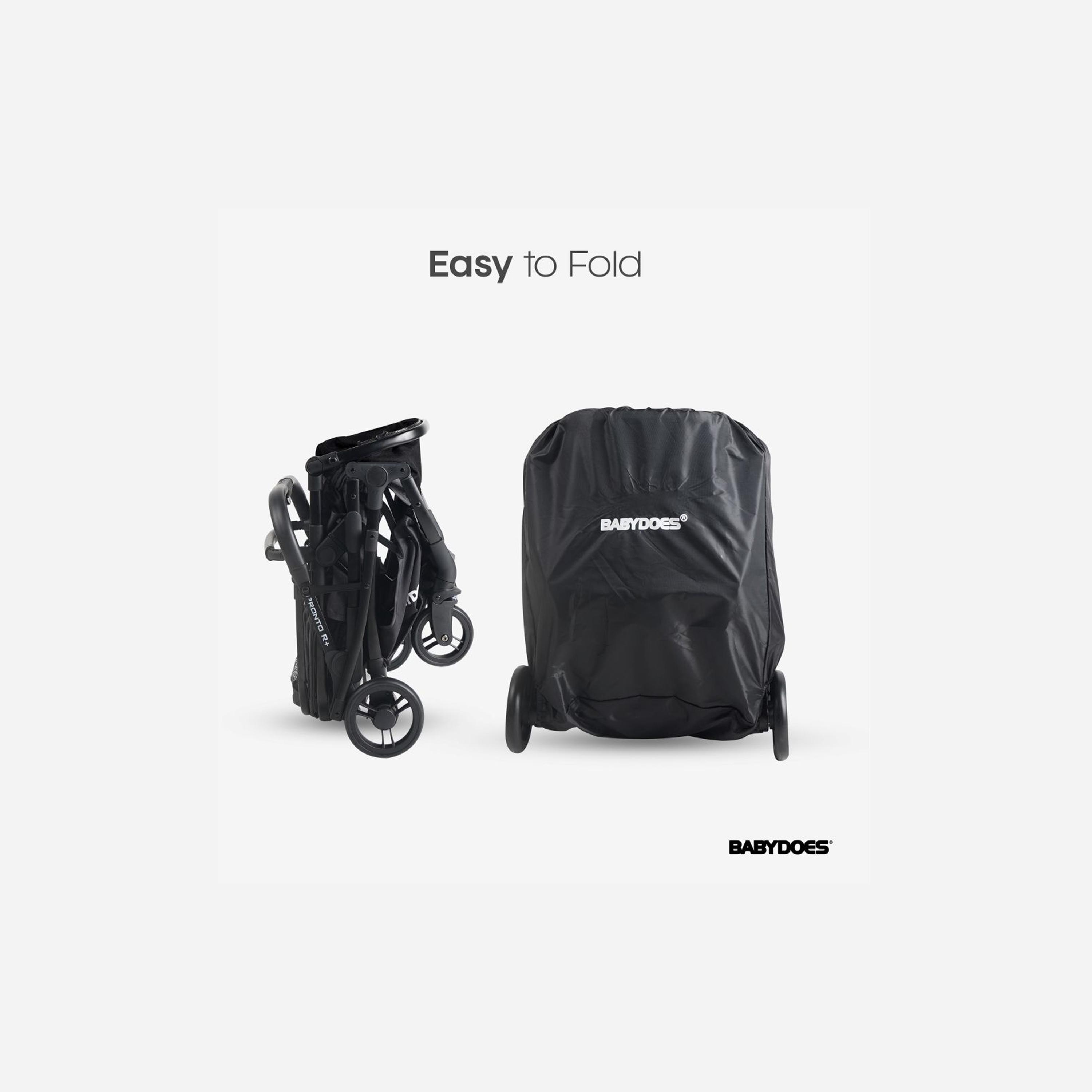 Babydoes Pronto R+ 2-In-1 Foldable Stroller with Reversible Seat & Sleeping Basket - 0-4 Years-baby-gear-strollersandprams-strollers-image-7