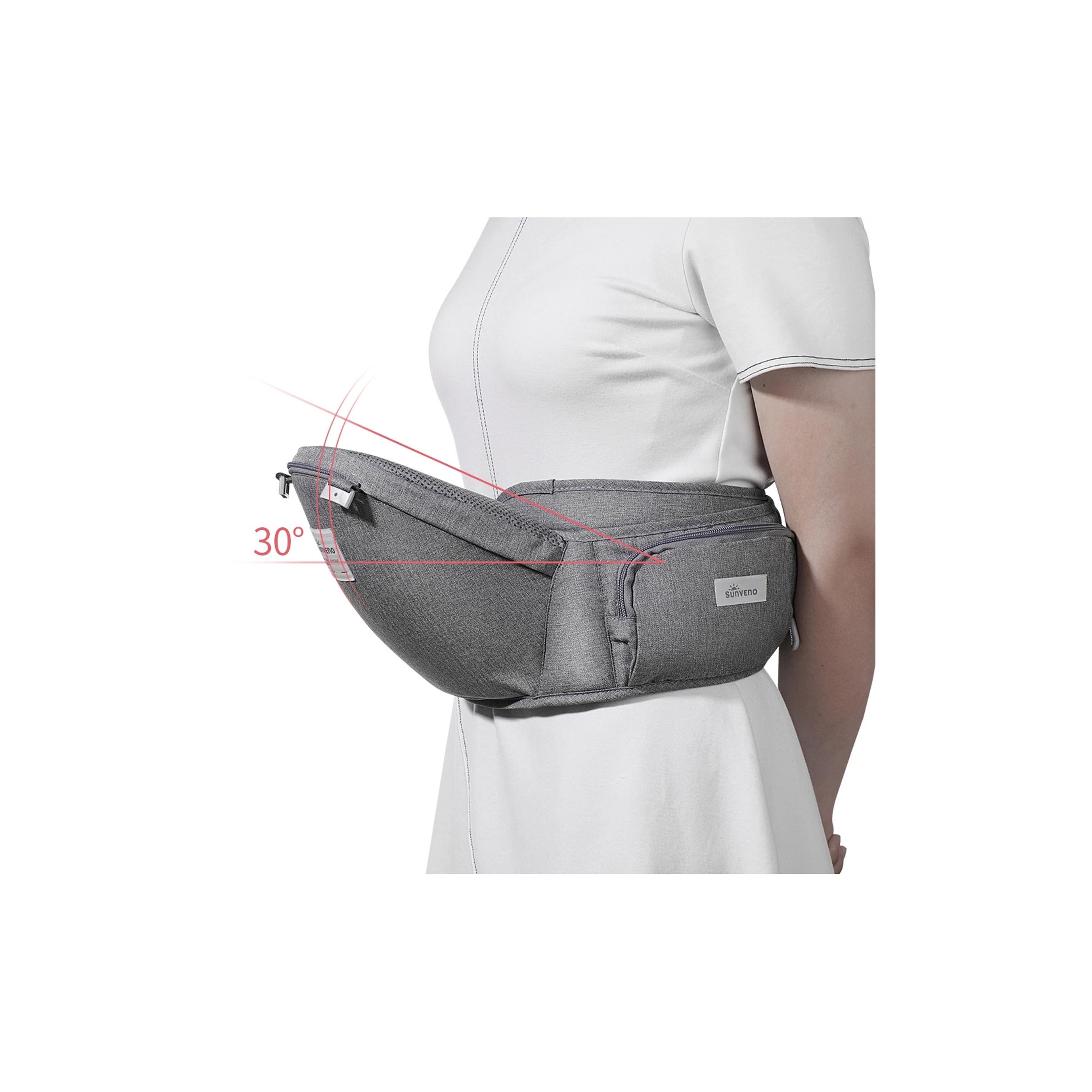 Sunveno Multi-Function Baby Carrier with Hip Seat - Grey-baby-gear-babycarriers-image-6
