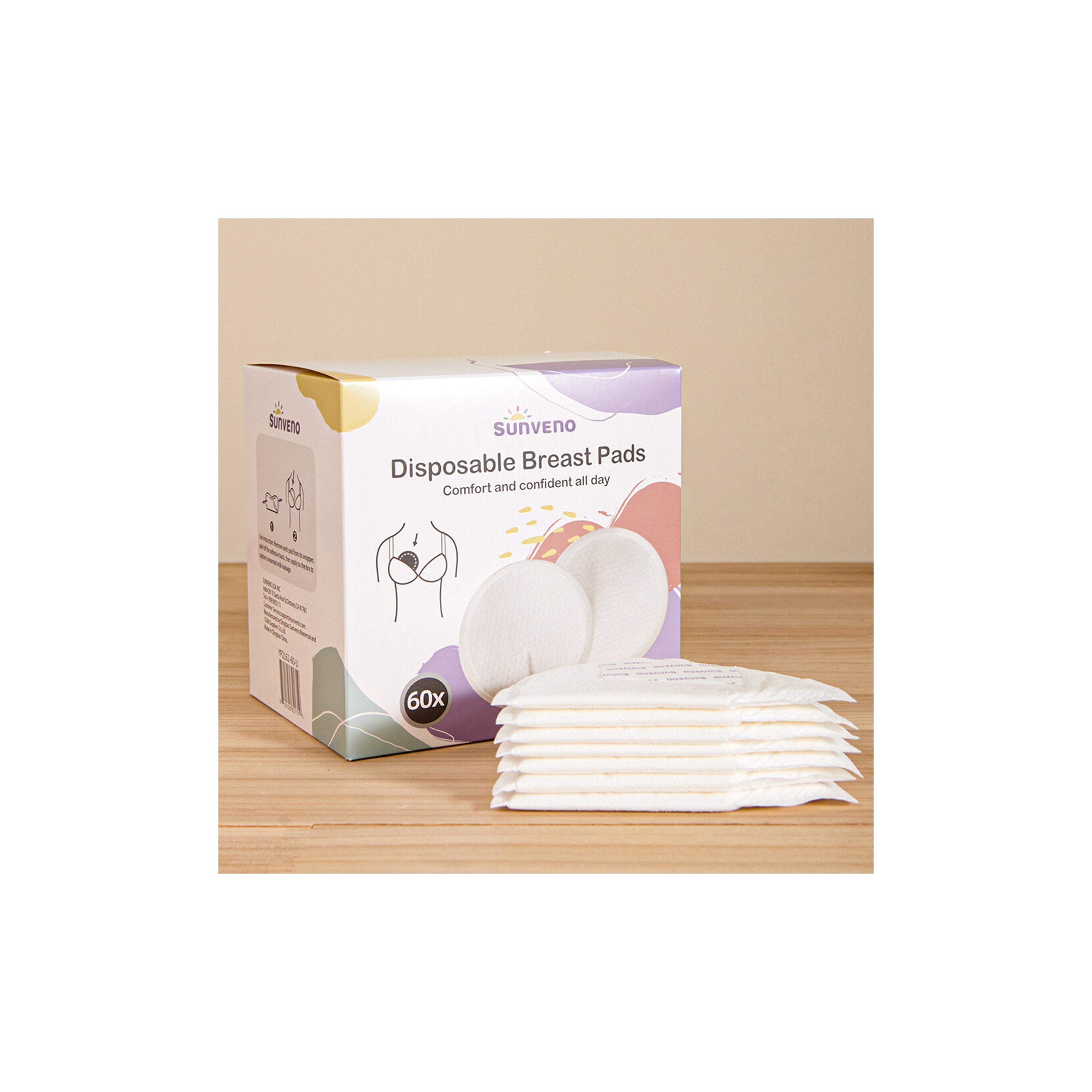 وسادات الثدي للاستخدام مرة واحدة 60 قطعة من صنفينو - بيضاء-baby-feeding-breastfeedingandcare-image-3