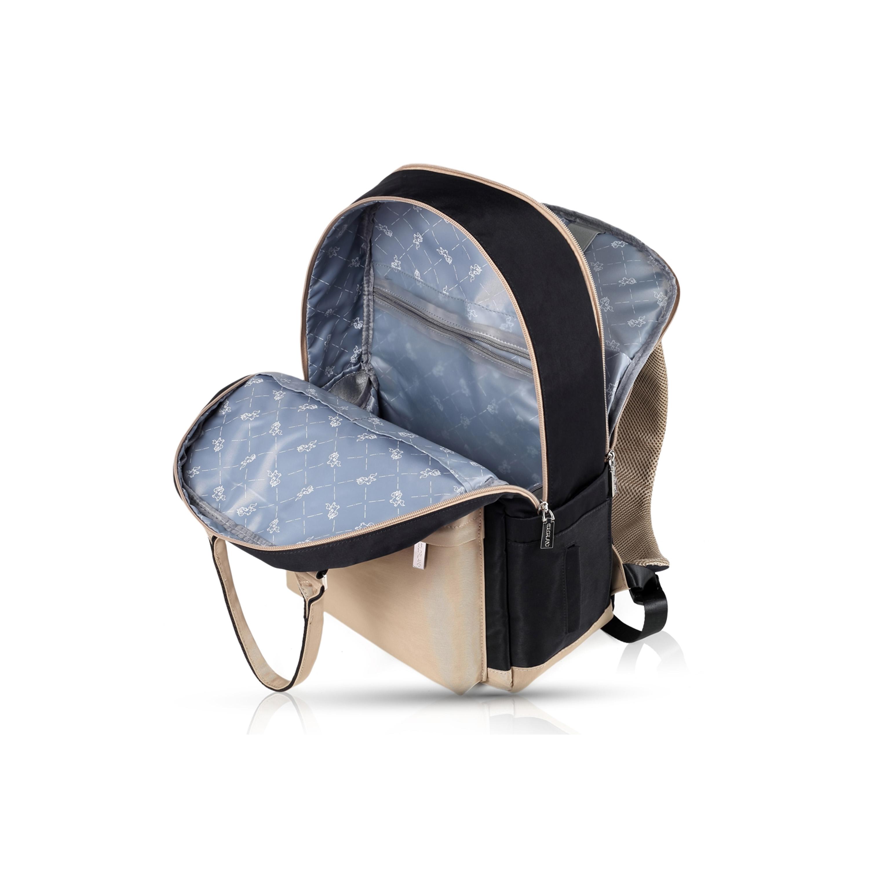 Little Story Kenzie Travel Diaper Backpack with Insulated Bottle Pocket-baby-diapering-diaperbags-image-10