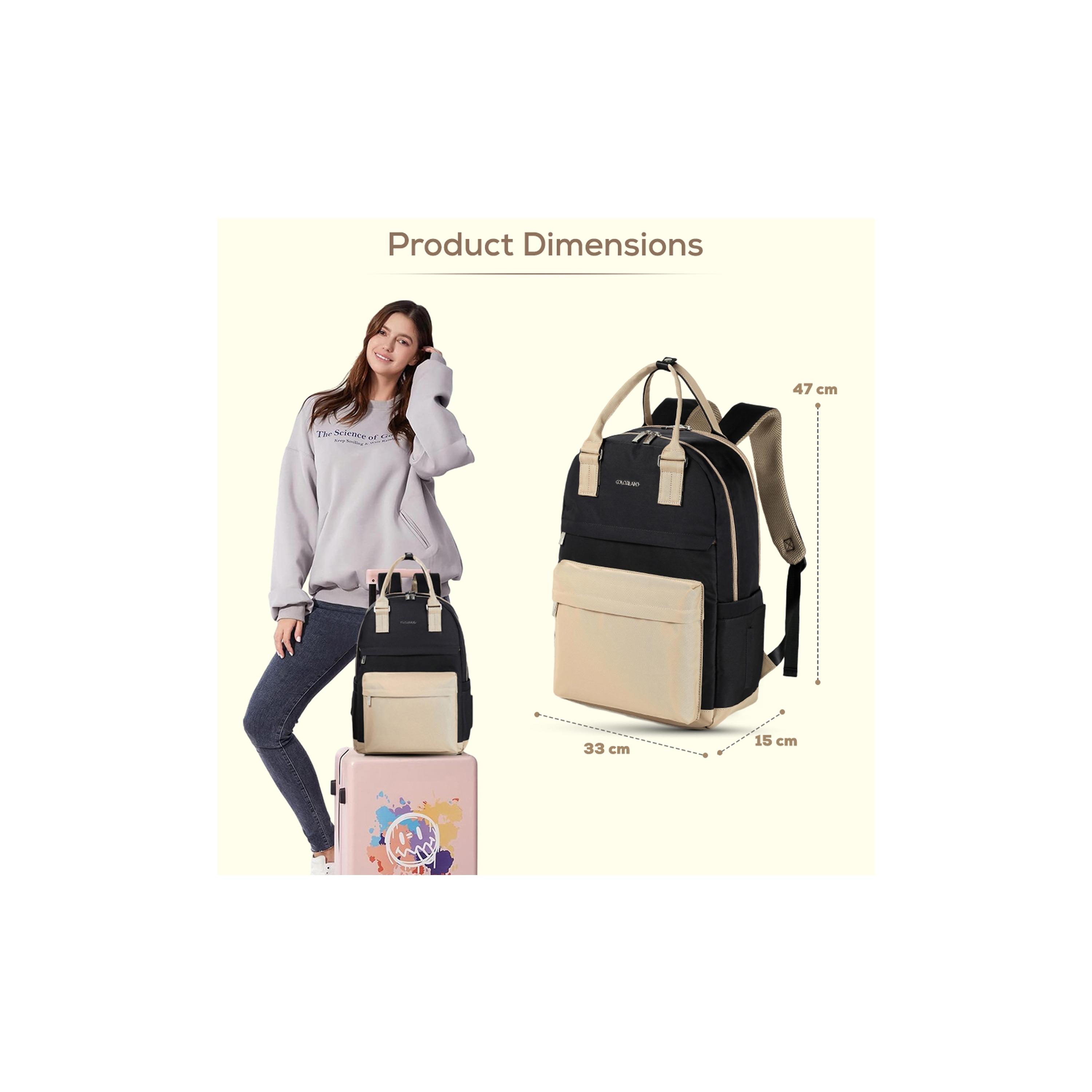 Little Story Kenzie Travel Diaper Backpack with Insulated Bottle Pocket-baby-diapering-diaperbags-image-6