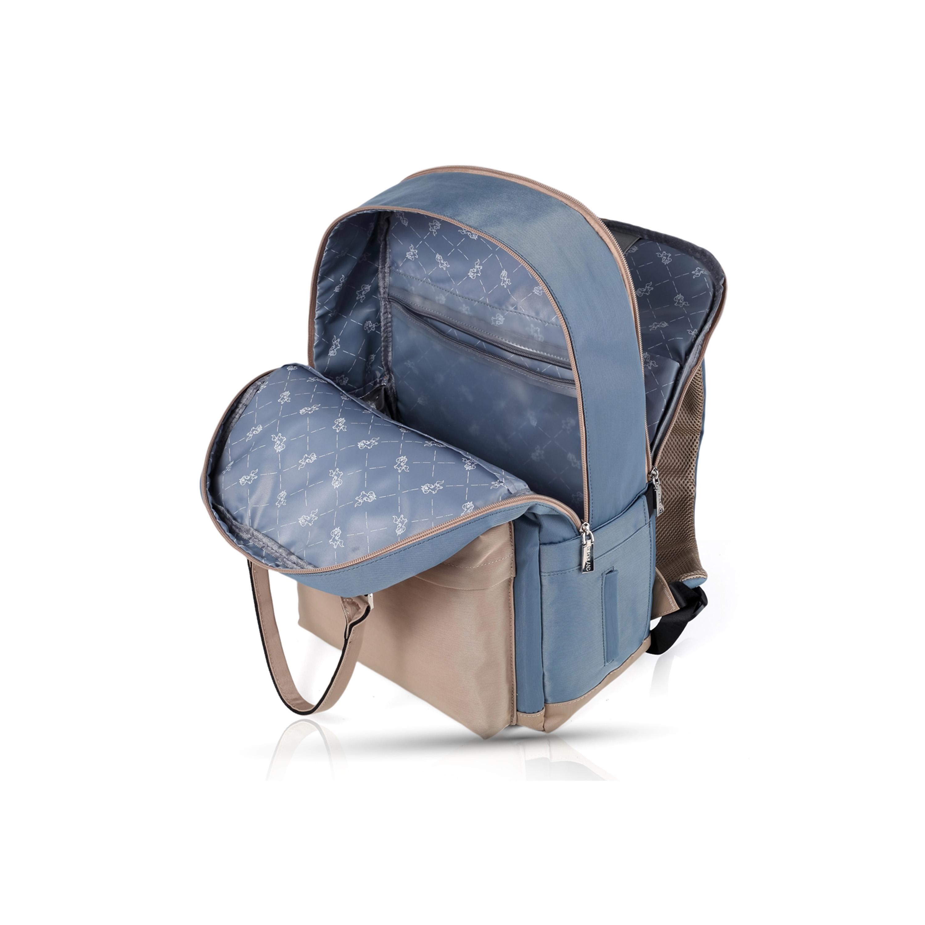 Little Story Kenzie Travel Diaper Backpack with Insulated Bottle Pocket-baby-gear-diaperbags-image-11