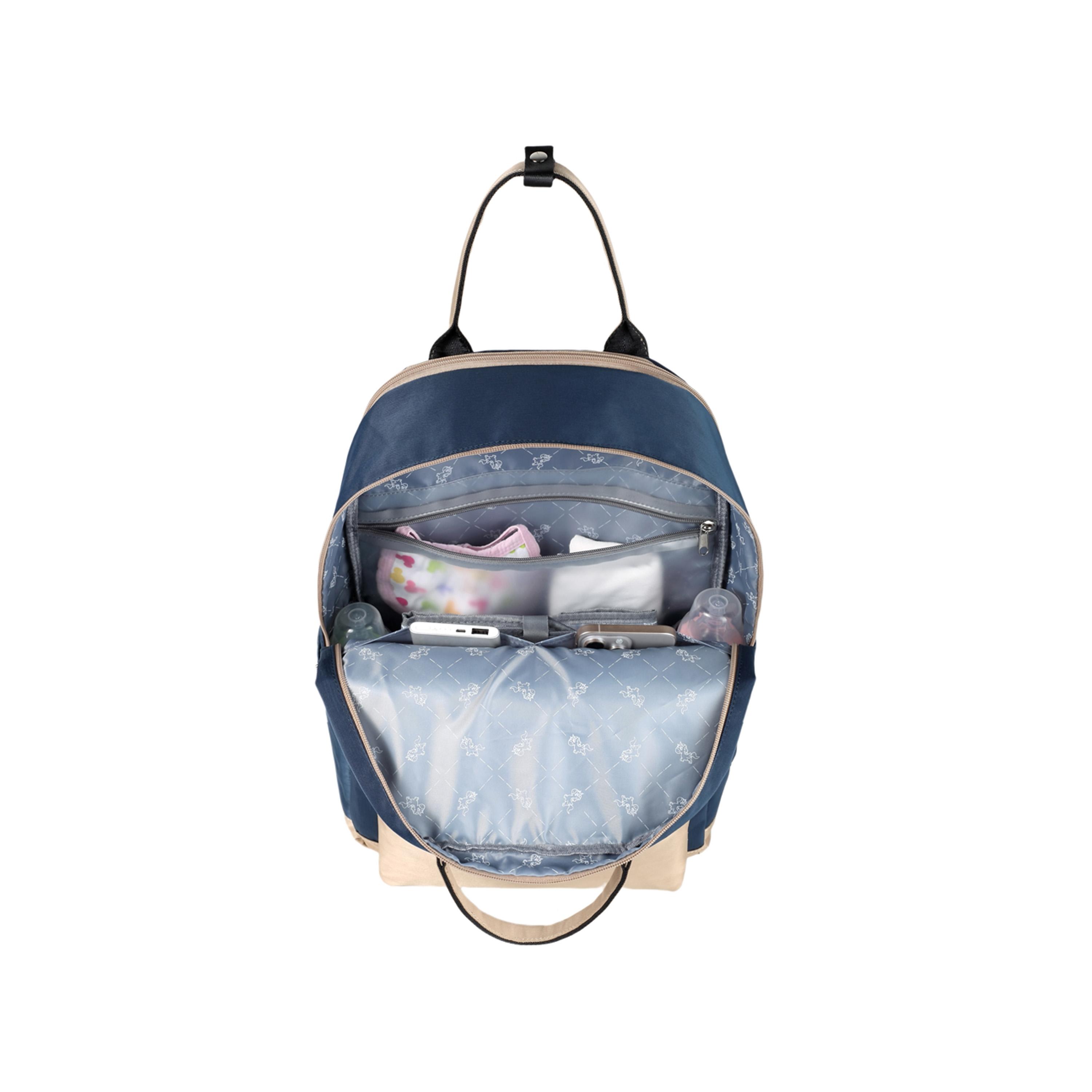 Little Story Kenzie Travel Diaper Backpack with Insulated Bottle Pocket-baby-gear-diaperbags-image-12