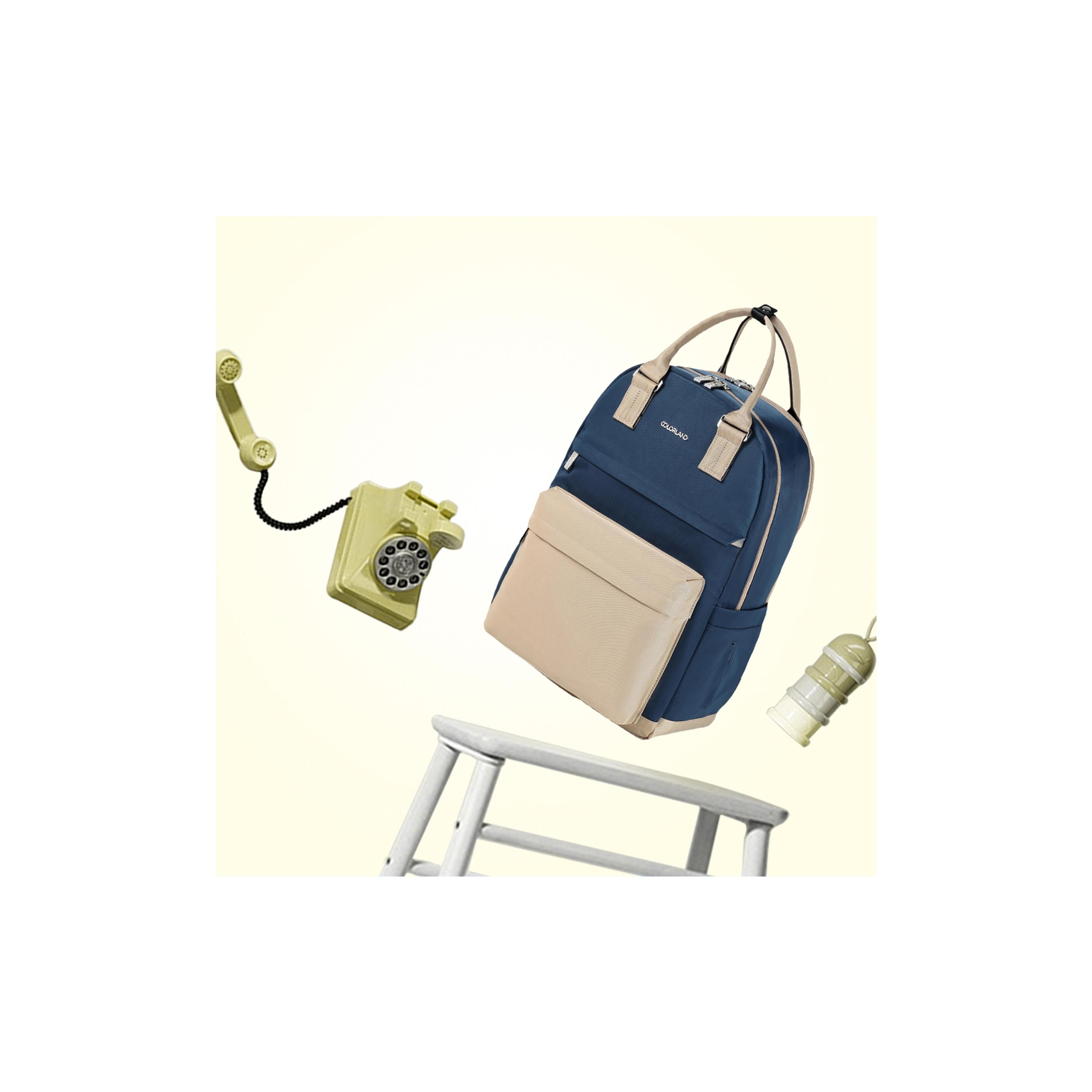 Little Story Kenzie Travel Diaper Backpack with Insulated Bottle Pocket-baby-gear-diaperbags-image-13