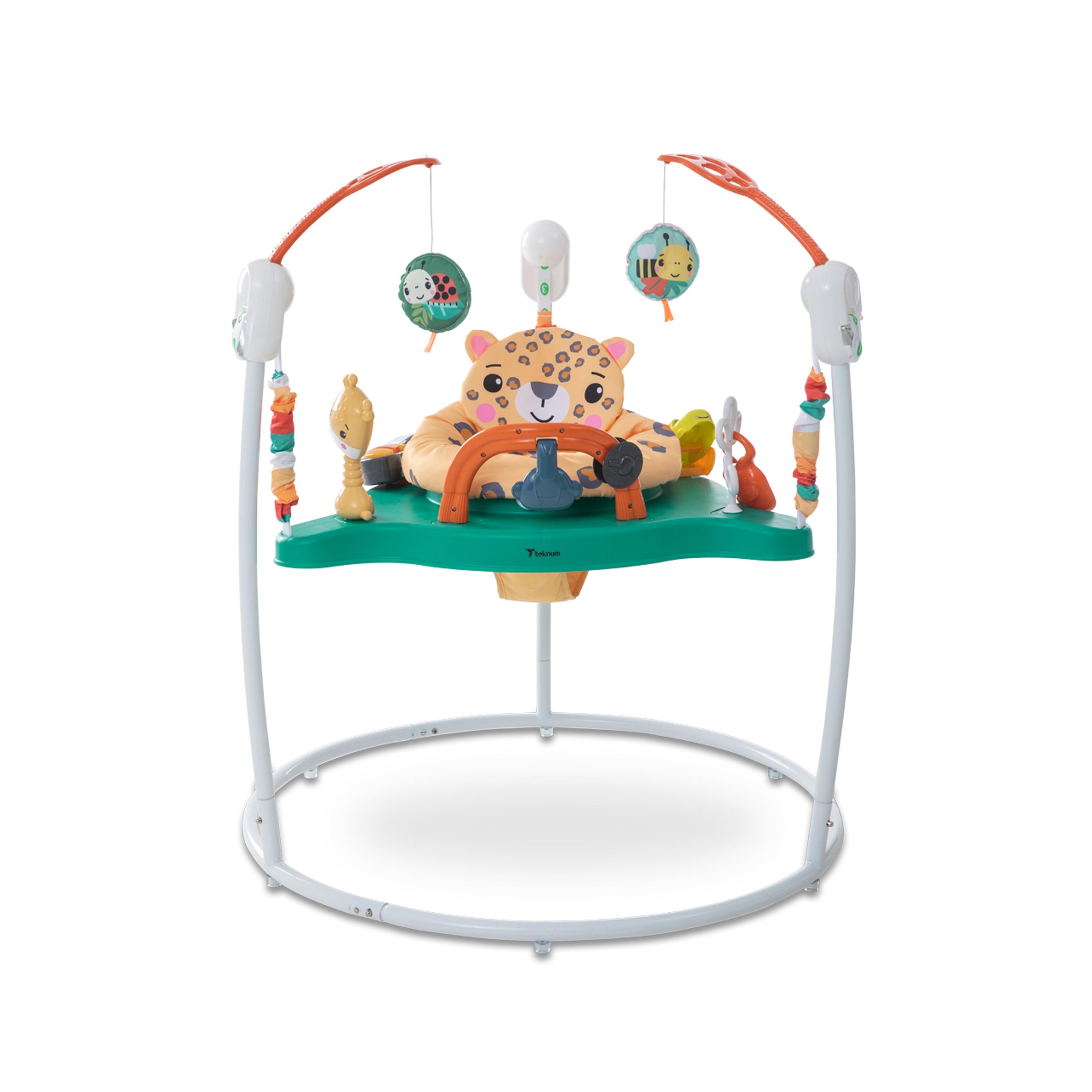 Teknum Baby Activity Jumper with Music & Toys - White-baby-infantactivity-bouncers-image-1