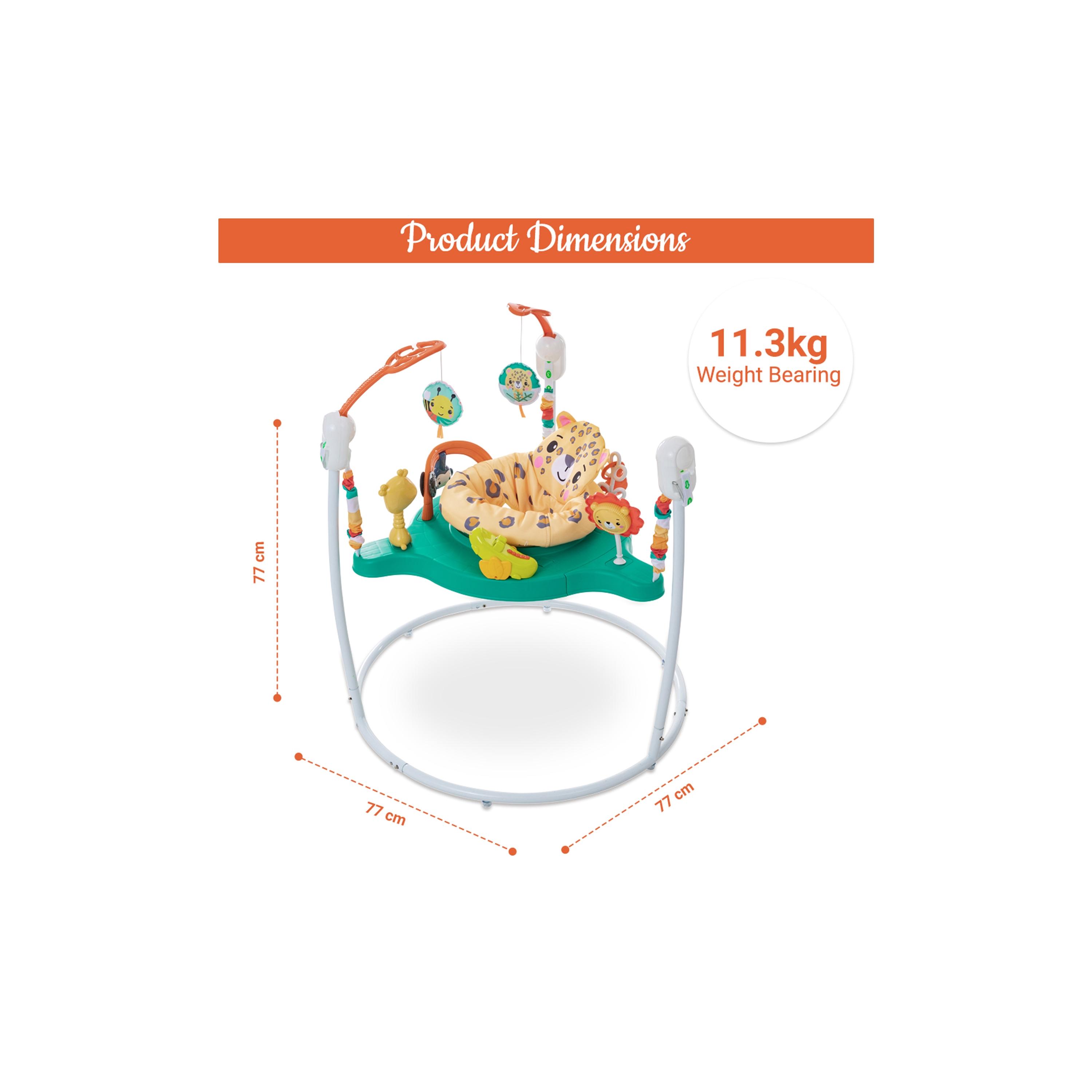 Teknum Baby Activity Jumper with Music & Toys - White-baby-infantactivity-bouncers-image-2