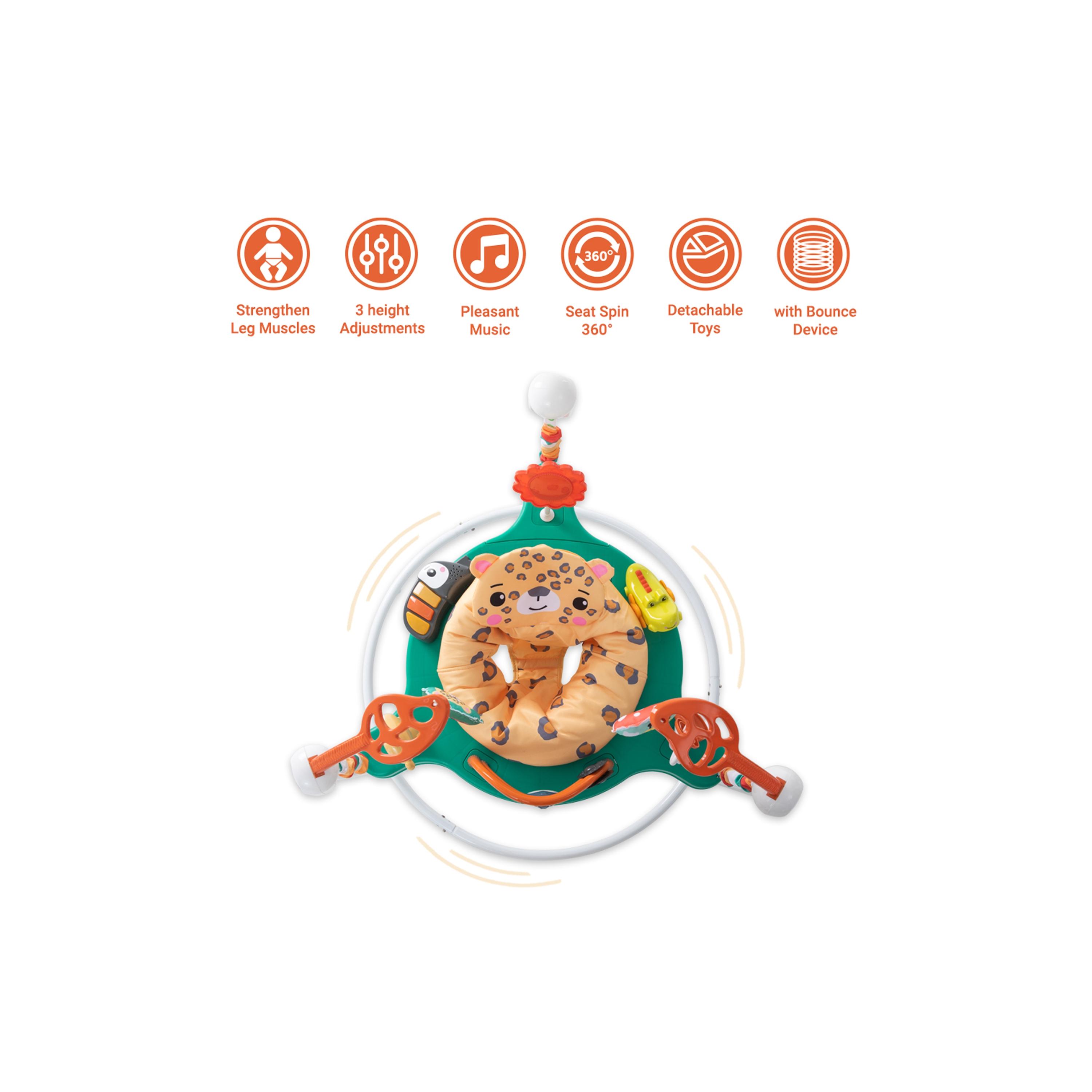 Teknum Baby Activity Jumper with Music & Toys - White-baby-infantactivity-bouncers-image-8