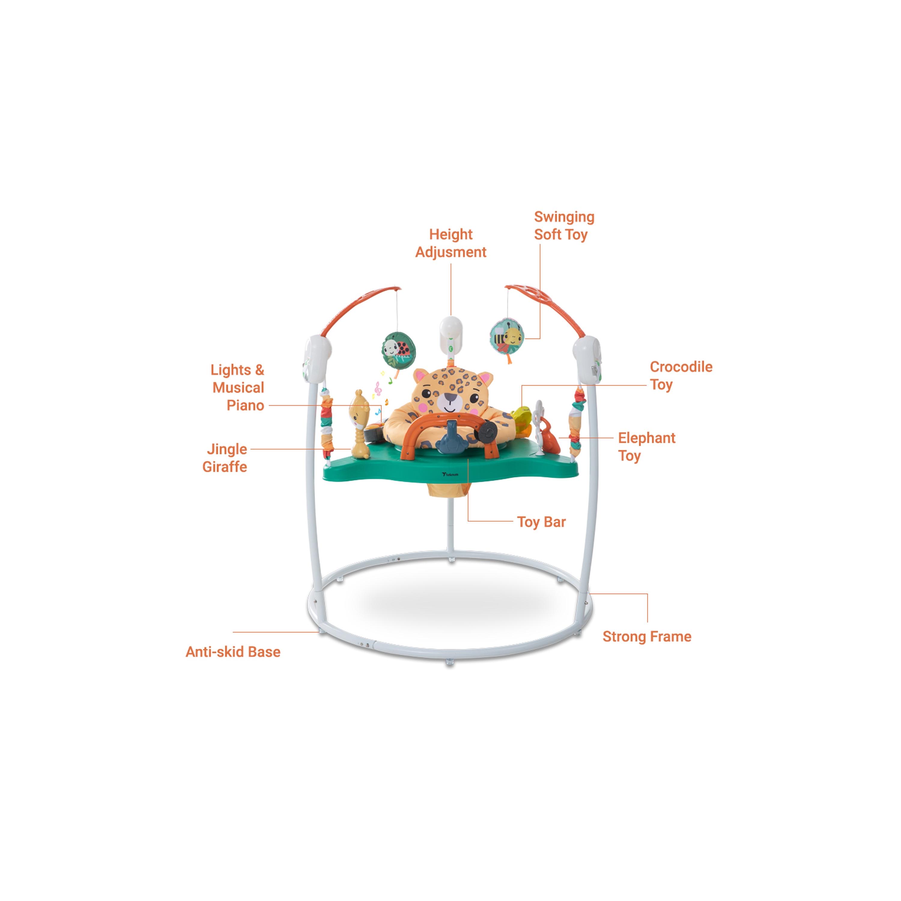 Teknum Baby Activity Jumper with Music & Toys - White-baby-infantactivity-bouncers-image-9