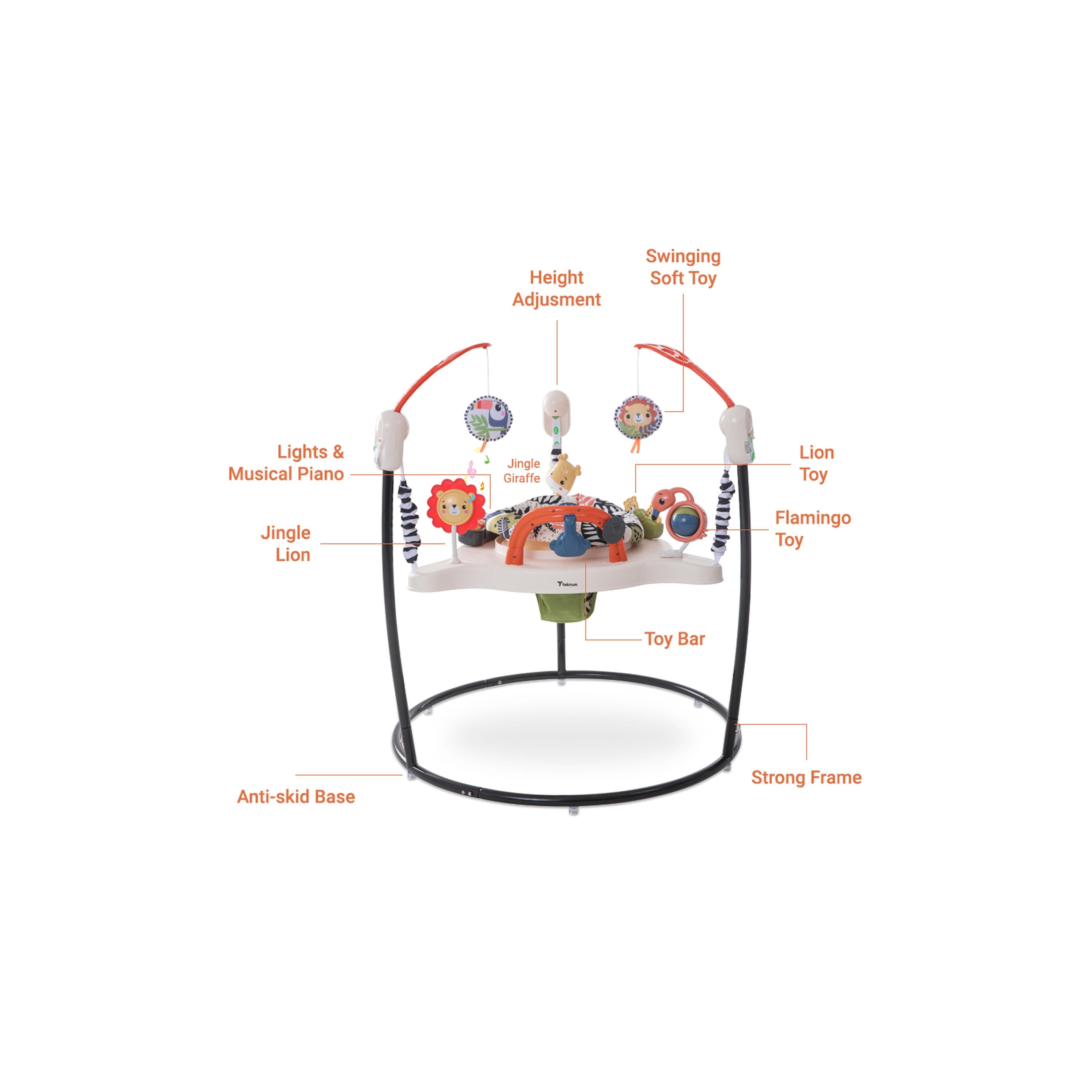 Teknum Baby Activity Jumper with Music & Toys - Blue-baby-infantactivity-bouncers-image-9