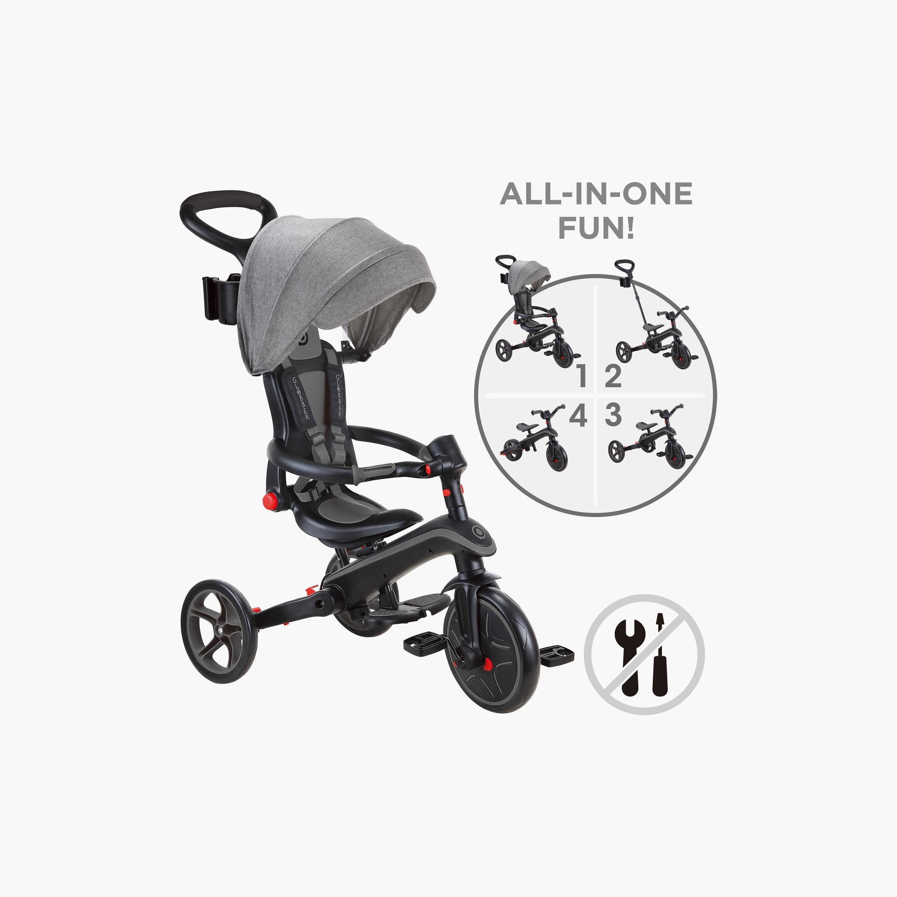 Globber 4-In-1 Foldable Explorer Trike Tricycle-toys-outdoor-bikesandrideons-trikes-image-5