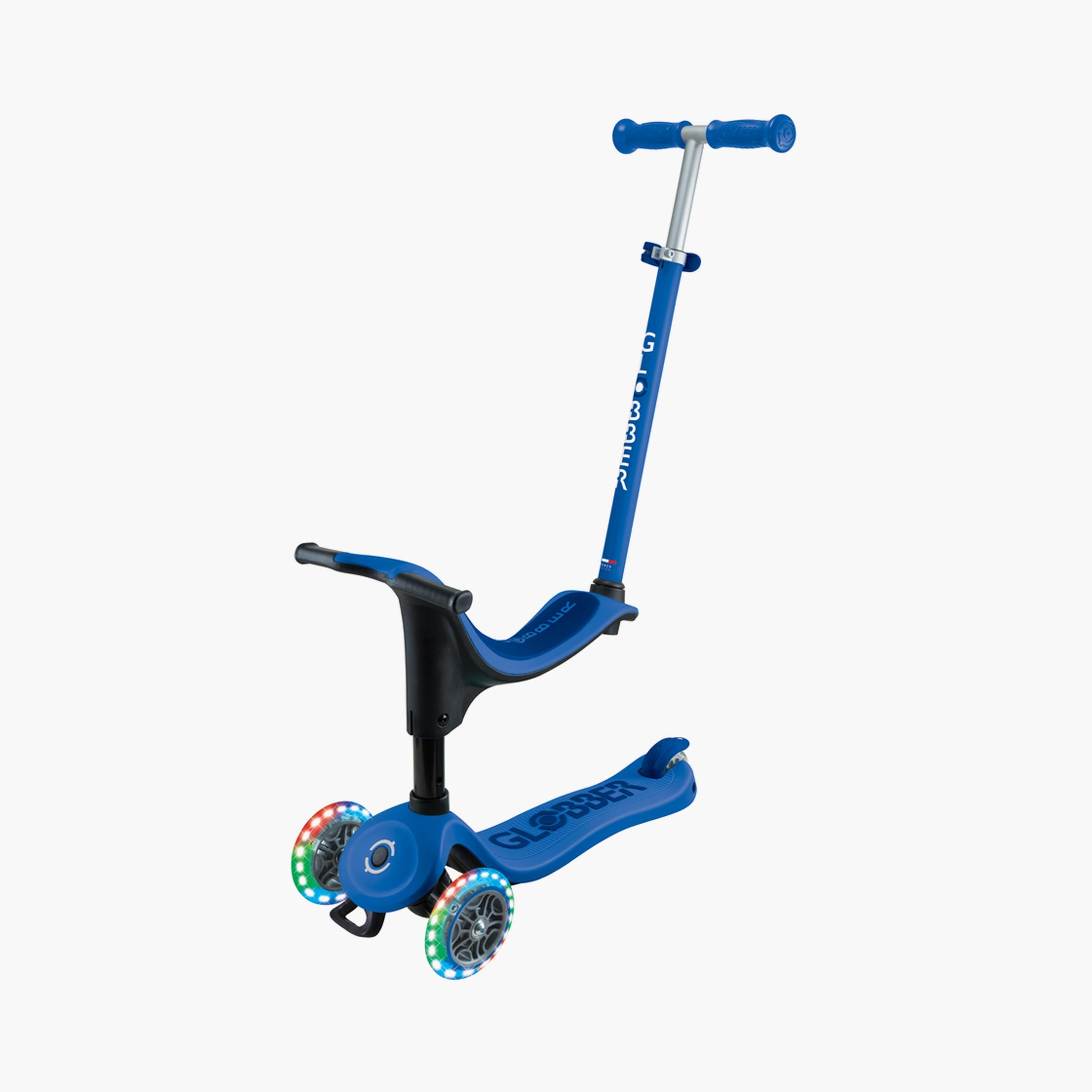 Globber 3-In-1 Go-Up Sporty Scooter with LED Wheels - Navy Blue-toys-outdoor-scooters-image-1