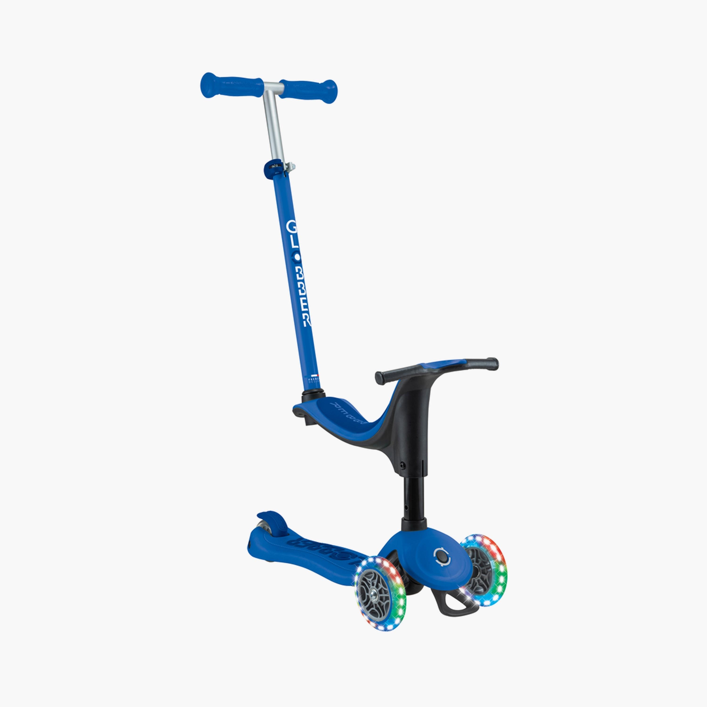 Globber 3-In-1 Go-Up Sporty Scooter with LED Wheels - Navy Blue-toys-outdoor-scooters-image-12
