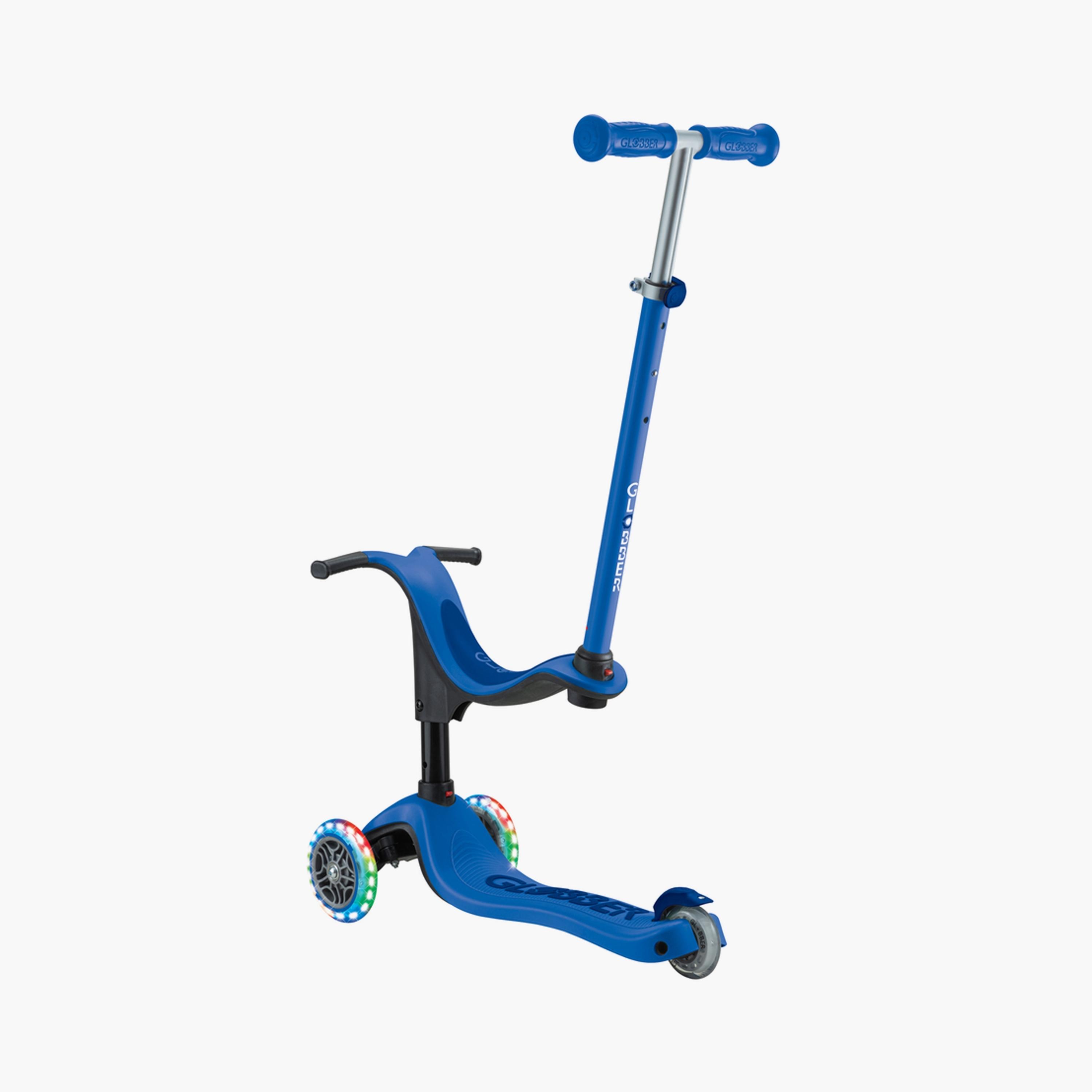 Globber 3-In-1 Go-Up Sporty Scooter with LED Wheels - Navy Blue-toys-outdoor-scooters-image-13