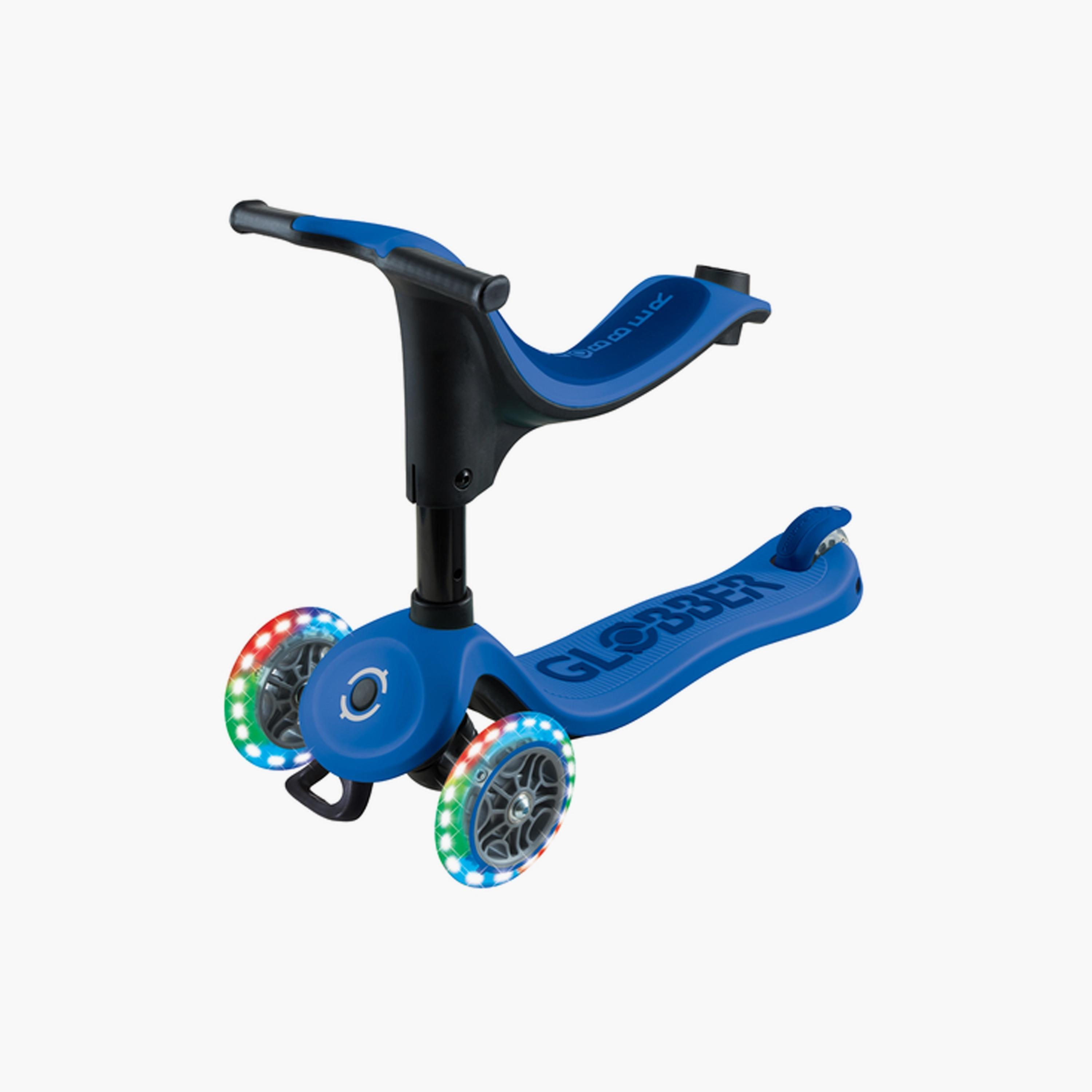 Globber 3-In-1 Go-Up Sporty Scooter with LED Wheels - Navy Blue-toys-outdoor-scooters-image-9