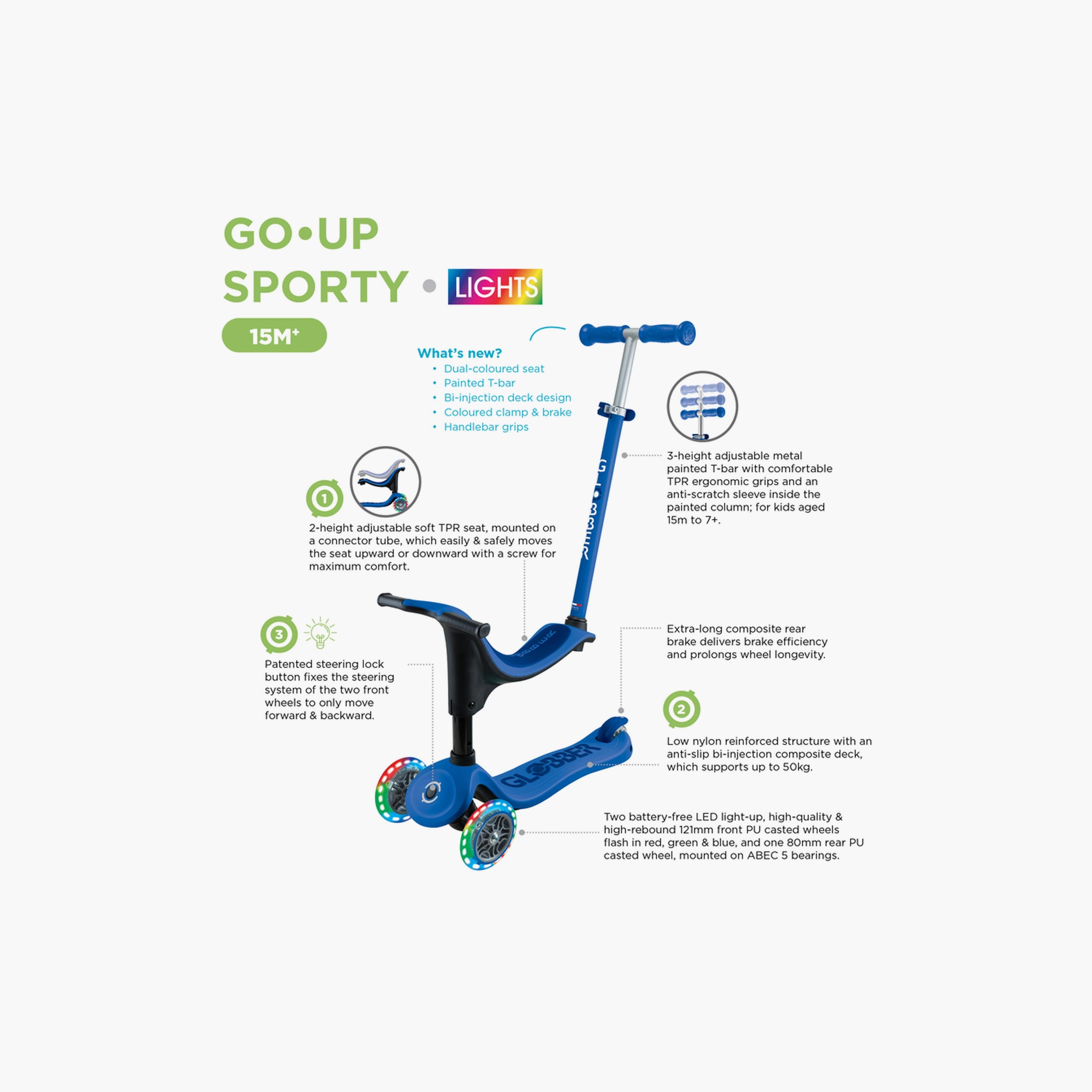 سكوتر  جو-أب سبورتي لايتس 3 في 1 360 مع عجلات LED من جلوبر-toys-outdoor-scooters-image-5