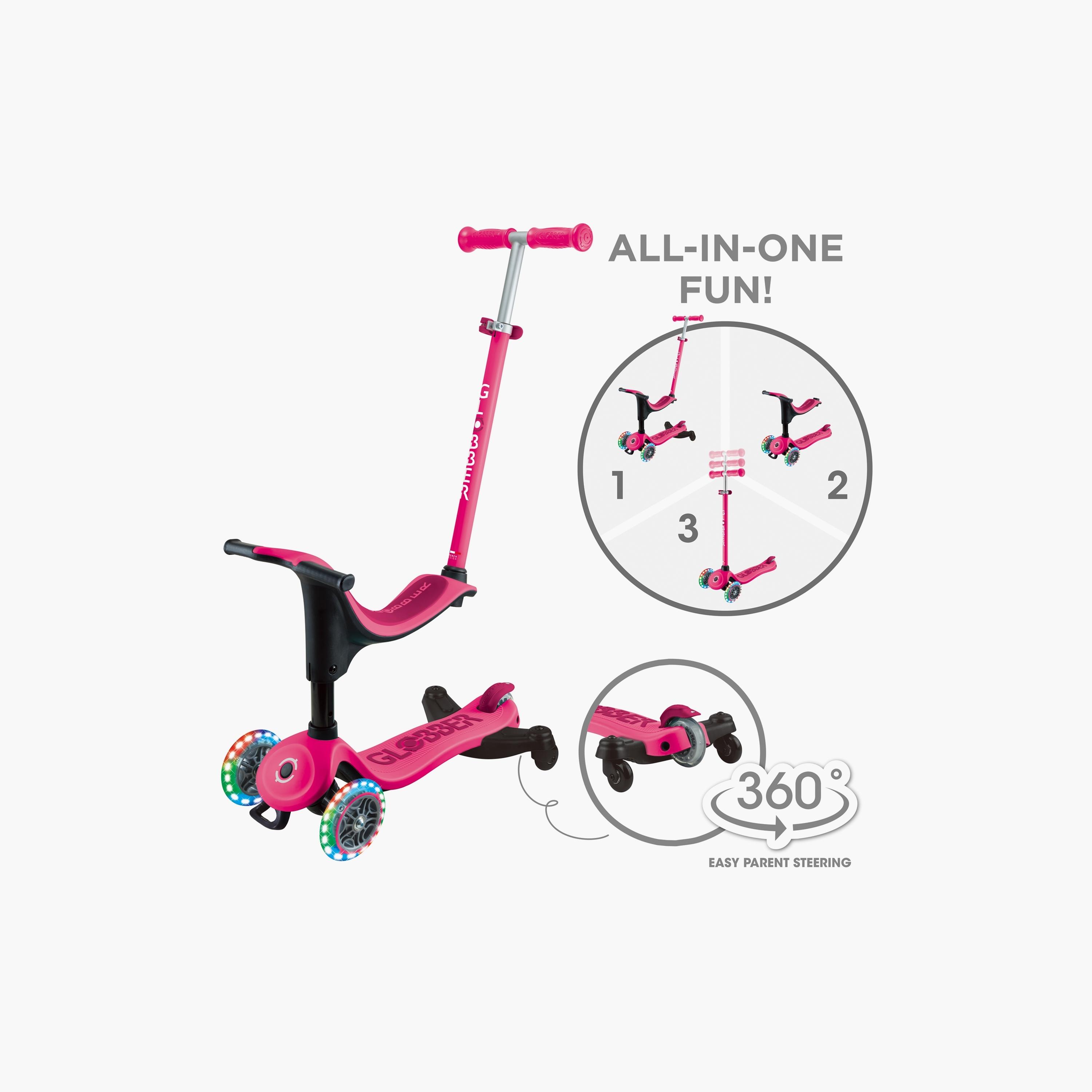 سكوتر  جو-أب سبورتي لايتس 3 في 1 360 مع عجلات LED من جلوبر-toys-outdoor-scooters-image-18