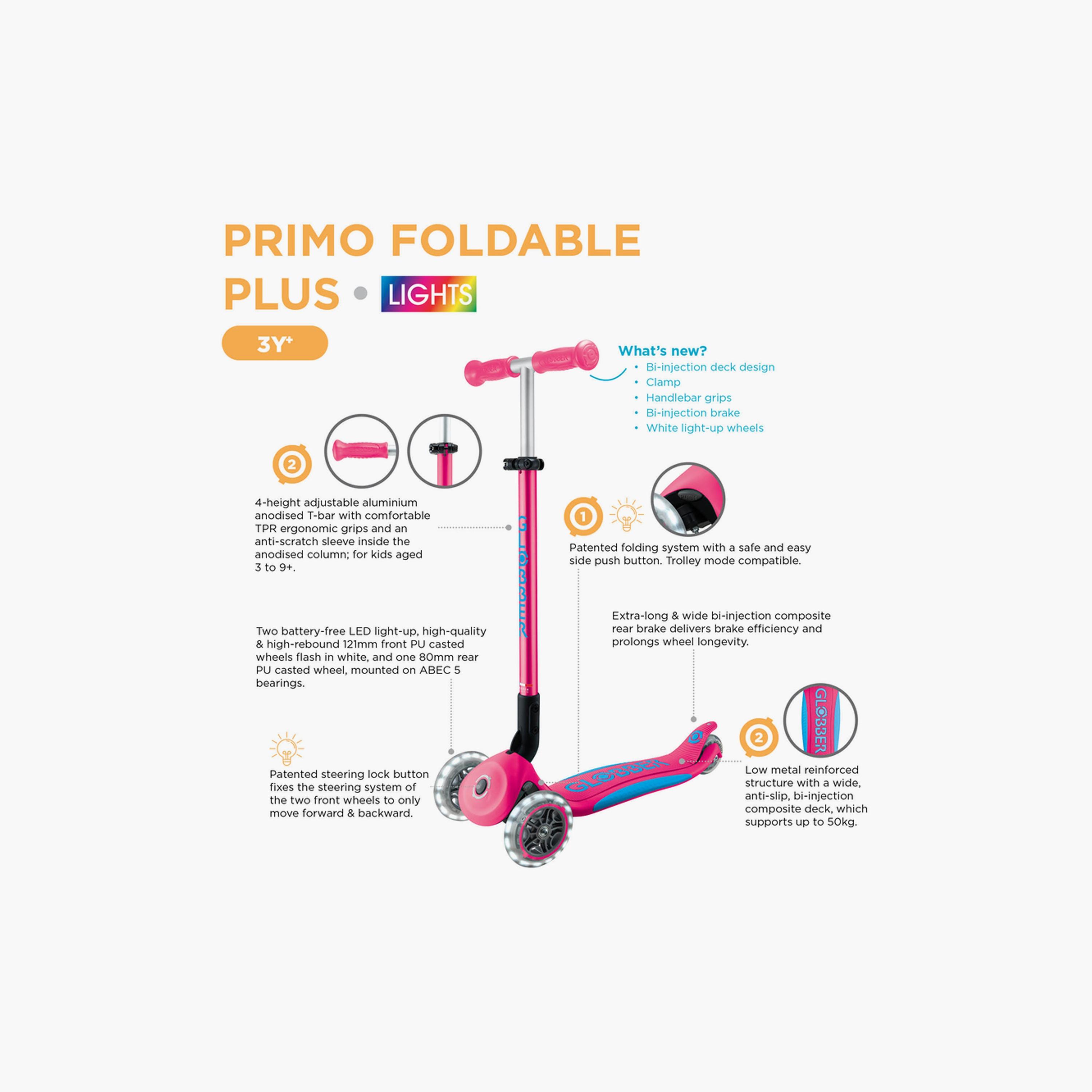 سكوتر بريمو بلس القابل للطي مع عجلات LED من جلوبر-toys-outdoor-scooters-image-45