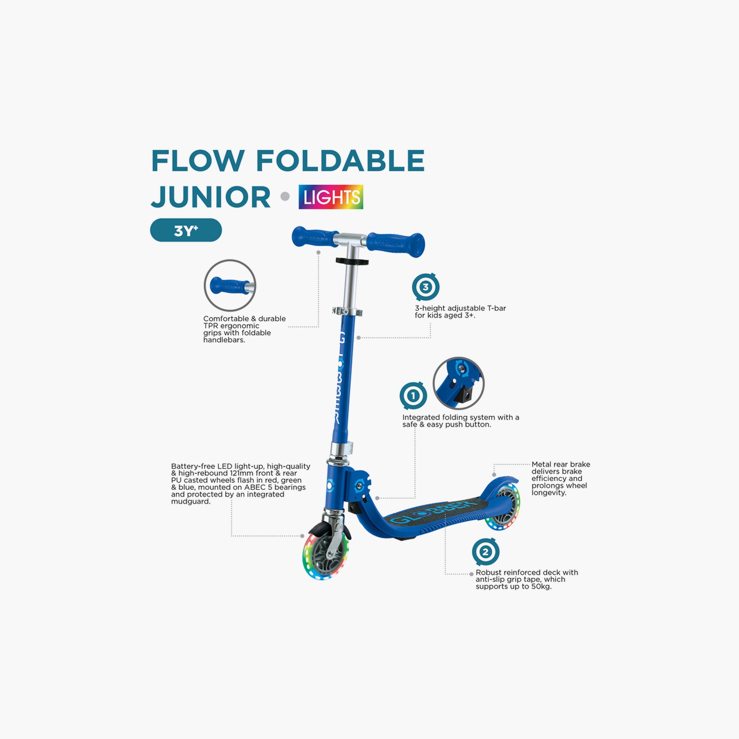 Globber Junior Foldable Scooter with LED Wheels-toys-outdoor-scooters-image-3