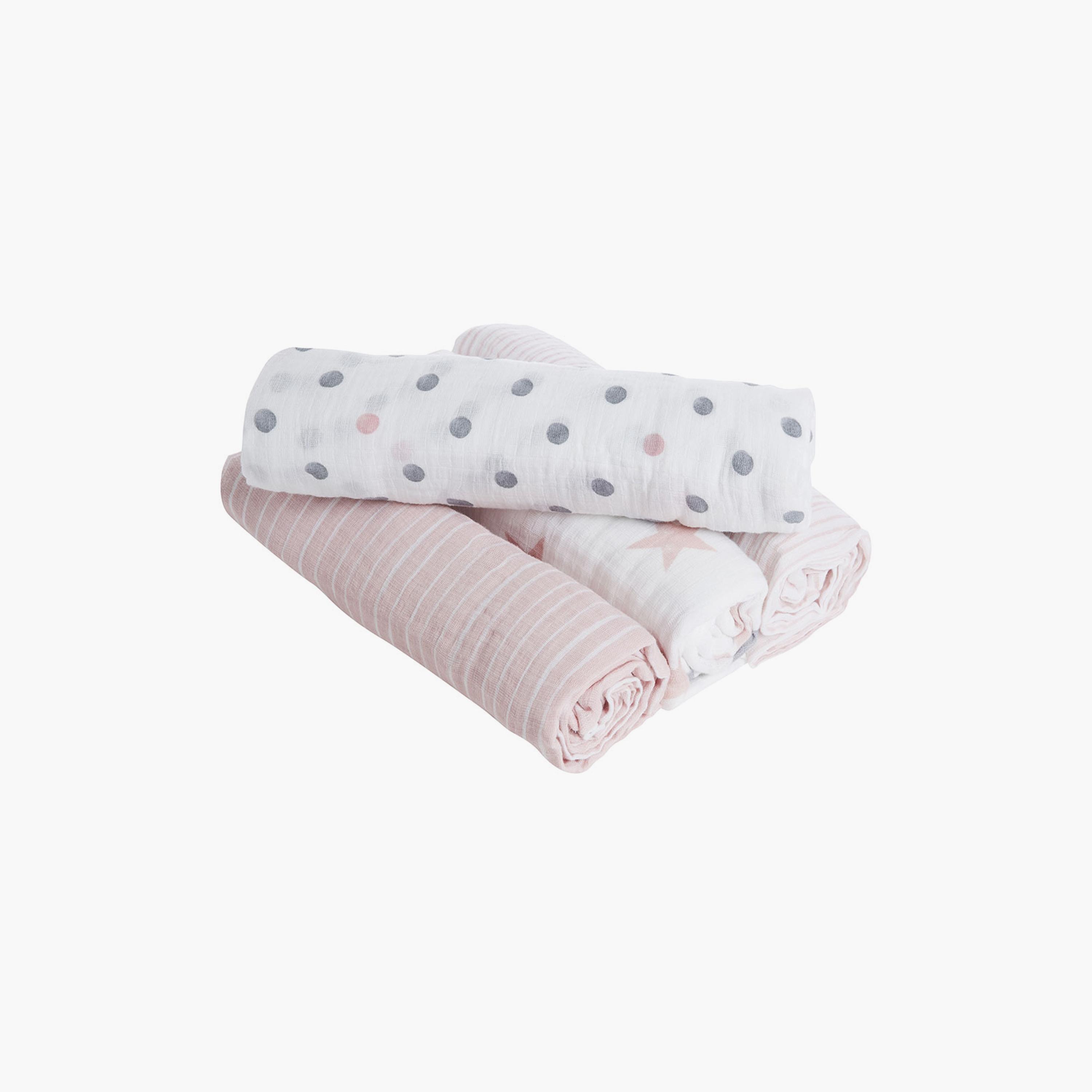 Aden + Anais 4-Piece Essentials Muslin Swaddle Blankets-baby-nursery-blanketsandswaddles-swaddlesandsleepingbags-image-2
