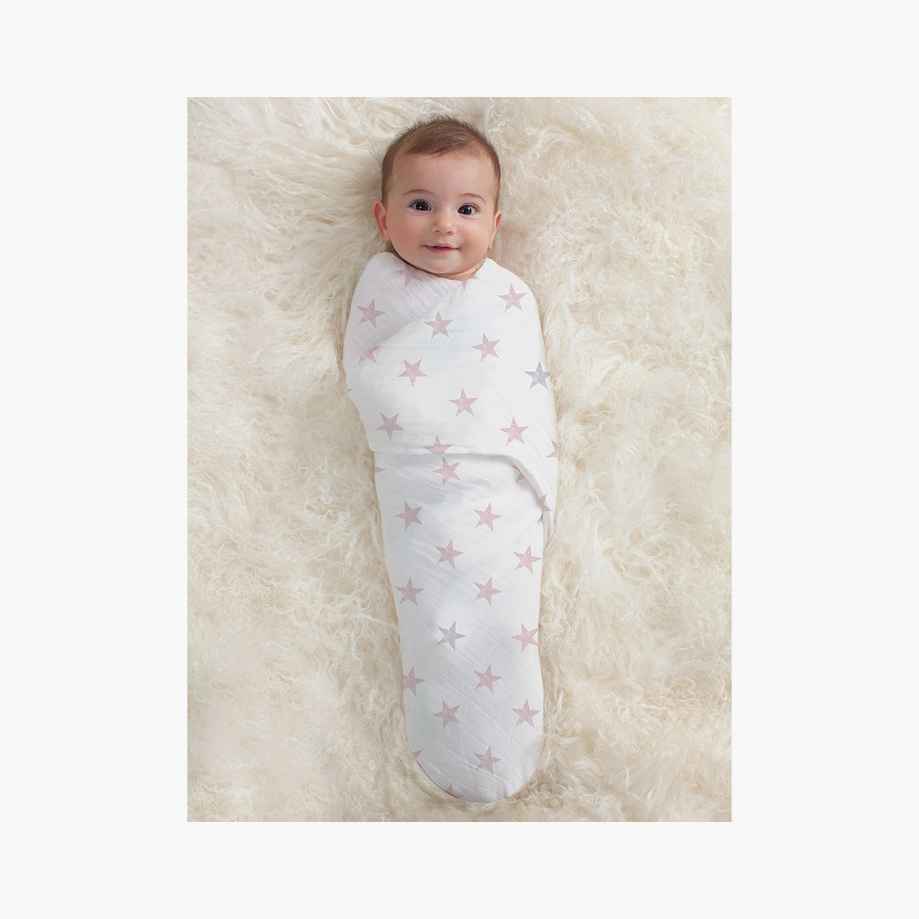 Aden + Anais 4-Piece Essentials Muslin Swaddle Blankets-baby-nursery-blanketsandswaddles-swaddlesandsleepingbags-image-5