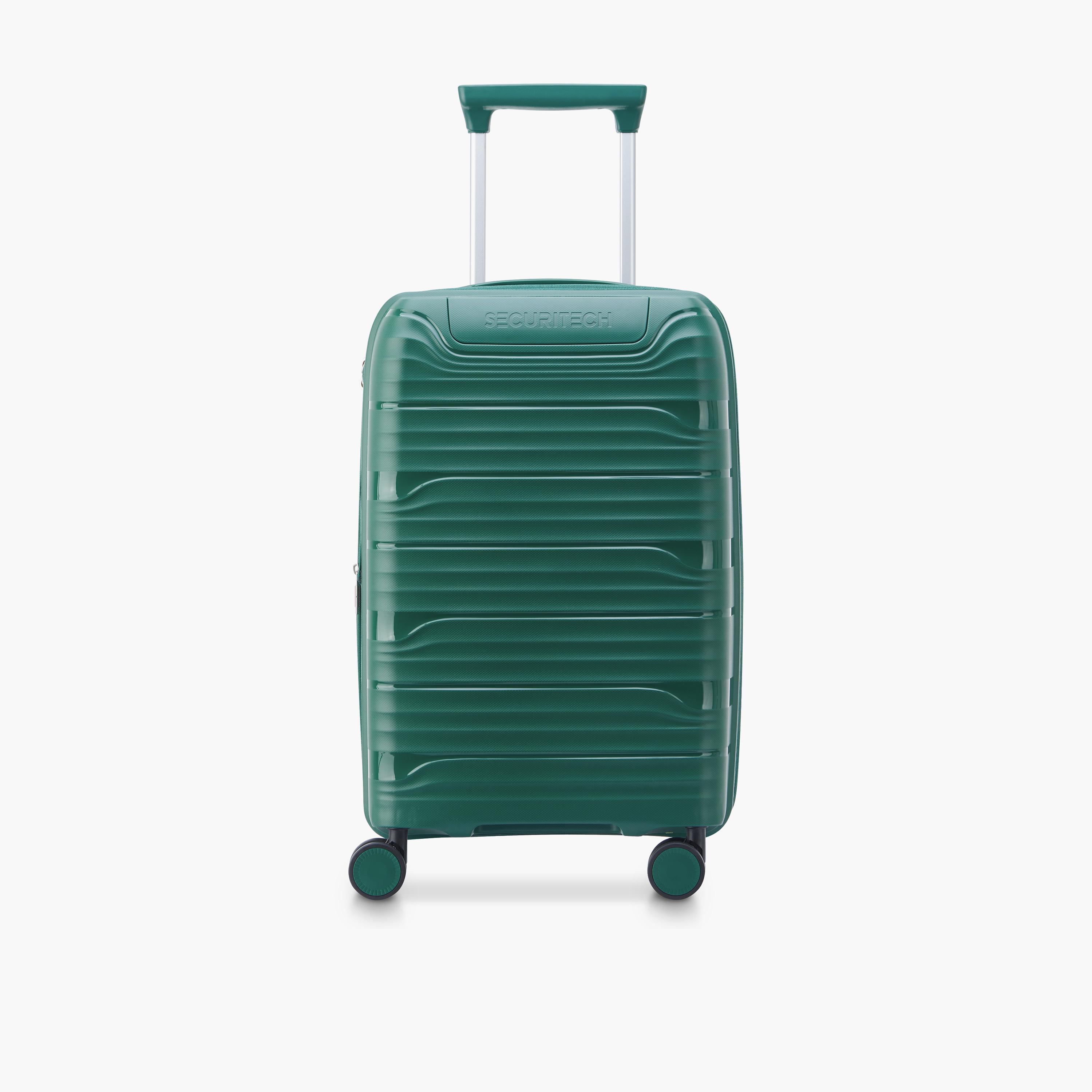 Delsey Paris Securitech Dune 55 CM Small Cabin Polypropylene Hard Sided 4-Wheeler Spinner Trolley Bag with TSA Combination Lock-travel-luggagesandbags-luggage-image-1
