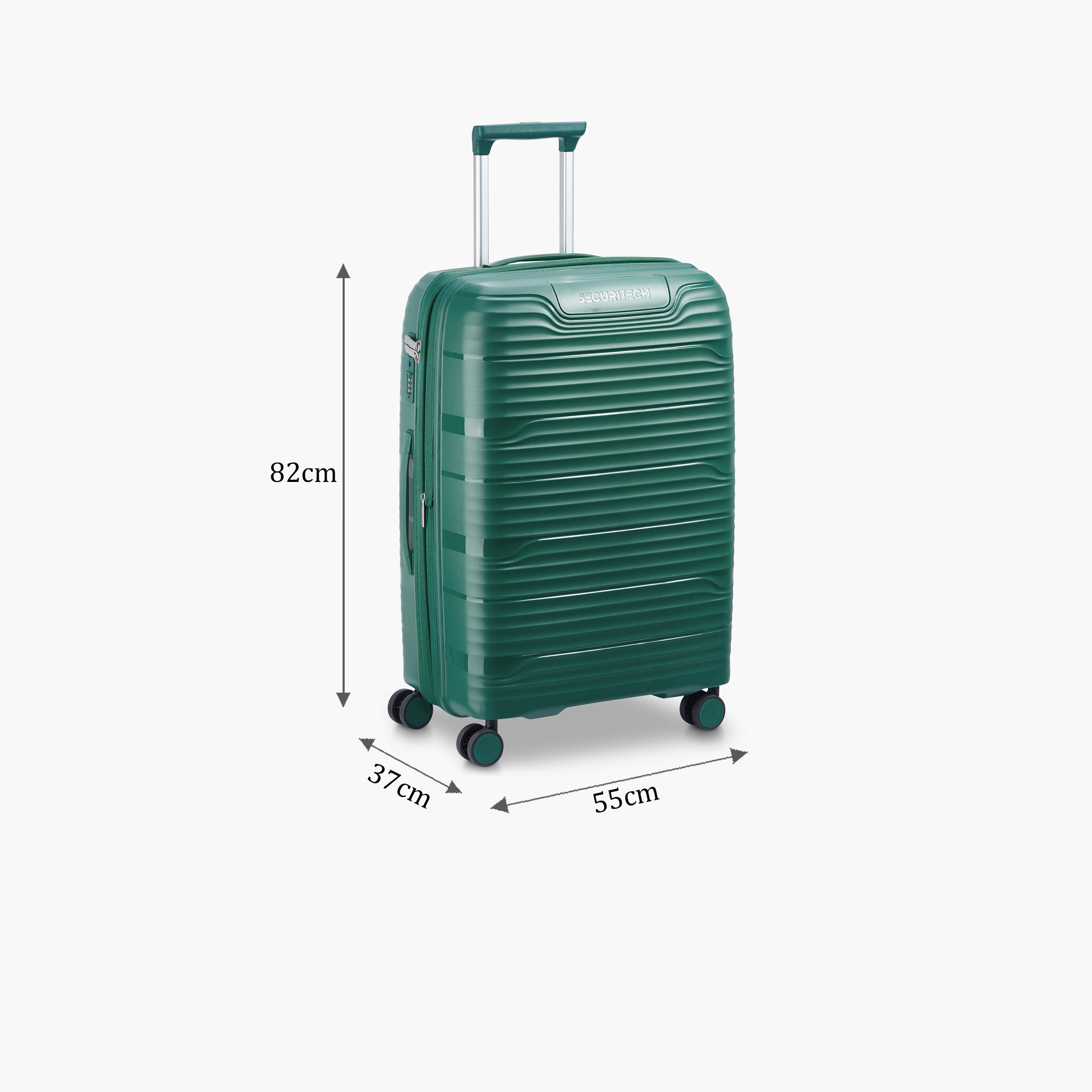 Delsey Paris Securitech Dune 82 CM Large Check-in Polypropylene Hard Sided 4-Wheeler Spinner Trolley Bag with TSA Combination Lock-travel-luggagesandbags-luggage-image-2
