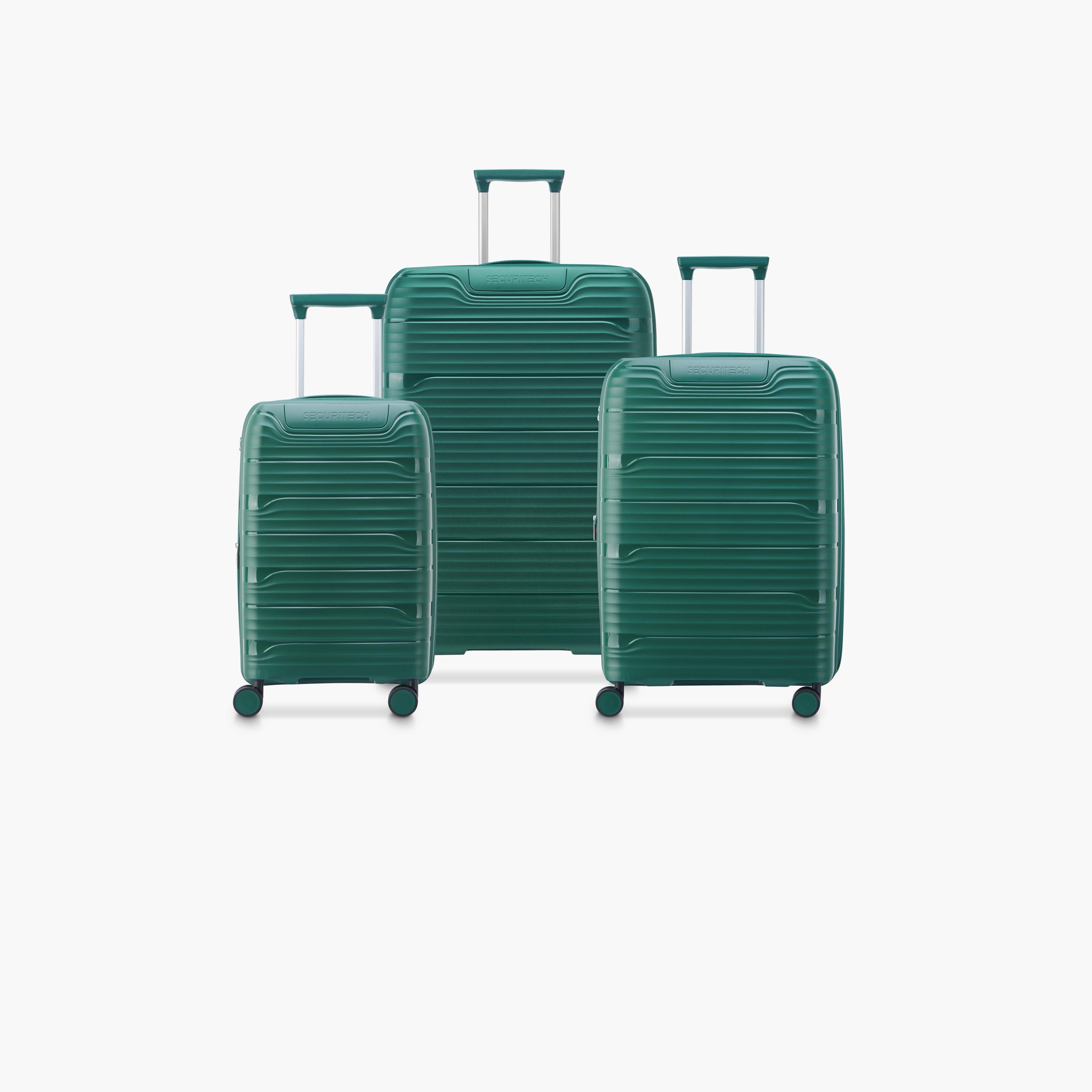 Delsey Paris Securitech Dune Set of 3 Polypropylene Hard Sided 4-Wheeler Spinner Trolley Bag with TSA Combination Lock-travel-luggagesandbags-luggage-image-1