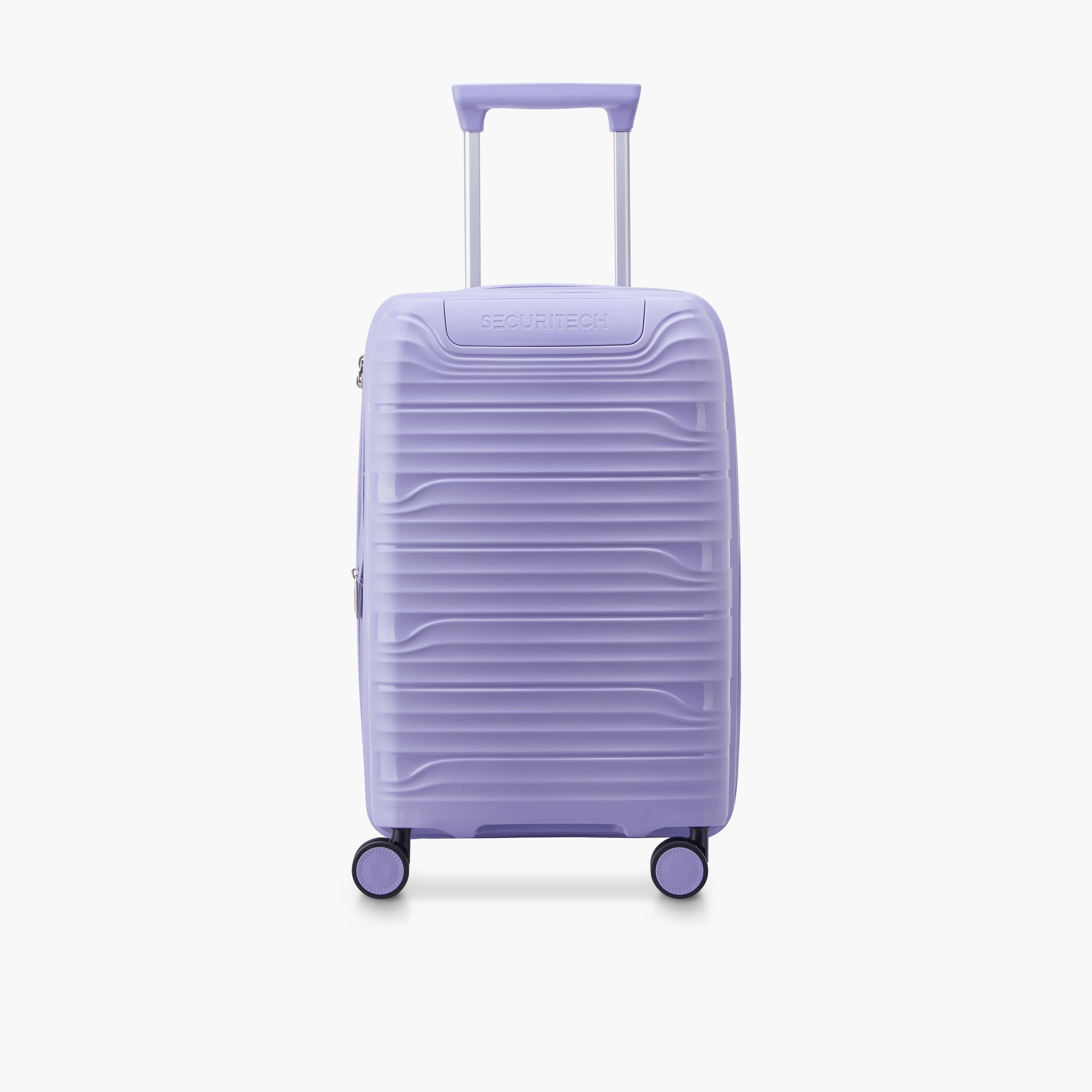 Delsey Paris Securitech Dune 55 CM Small Cabin Polypropylene Hard Sided 4-Wheeler Spinner Trolley Bag with TSA Combination Lock-travel-luggagesandbags-luggage-image-1