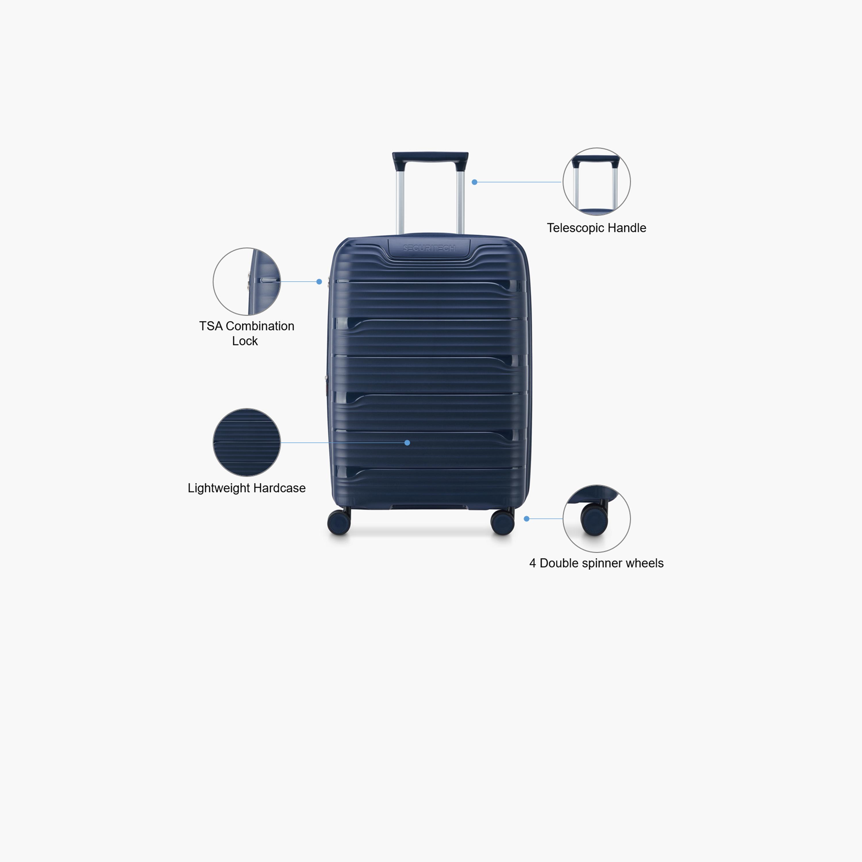 Delsey Paris Securitech Dune 70 CM Medium Check-in Polypropylene Hard Sided 4-Wheeler Spinner Trolley Bag with TSA Combination Lock-travel-luggagesandbags-luggage-image-3