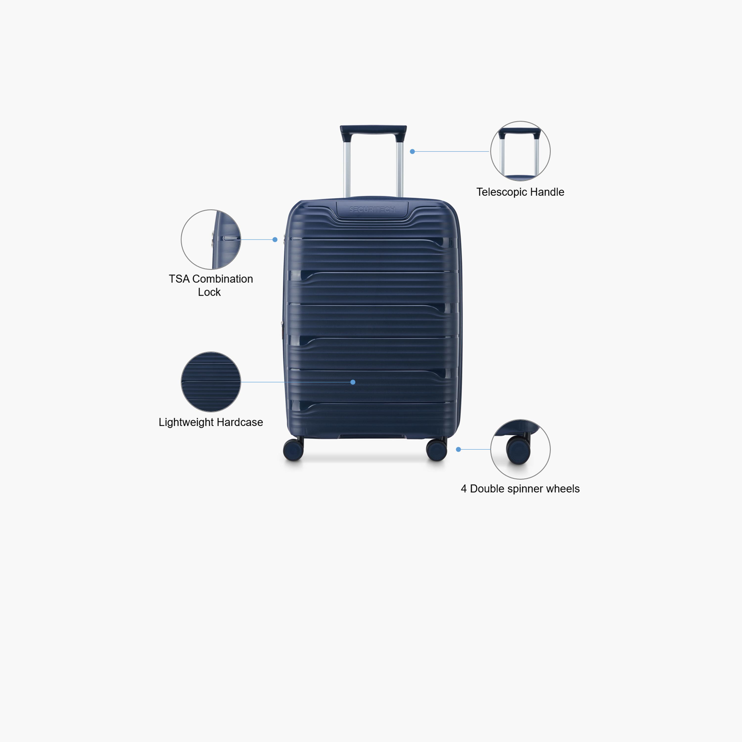 Delsey Paris Securitech Dune 82 CM Large Check-in Polypropylene Hard Sided 4-Wheeler Spinner Trolley Bag with TSA Combination Lock-travel-luggagesandbags-luggage-image-3