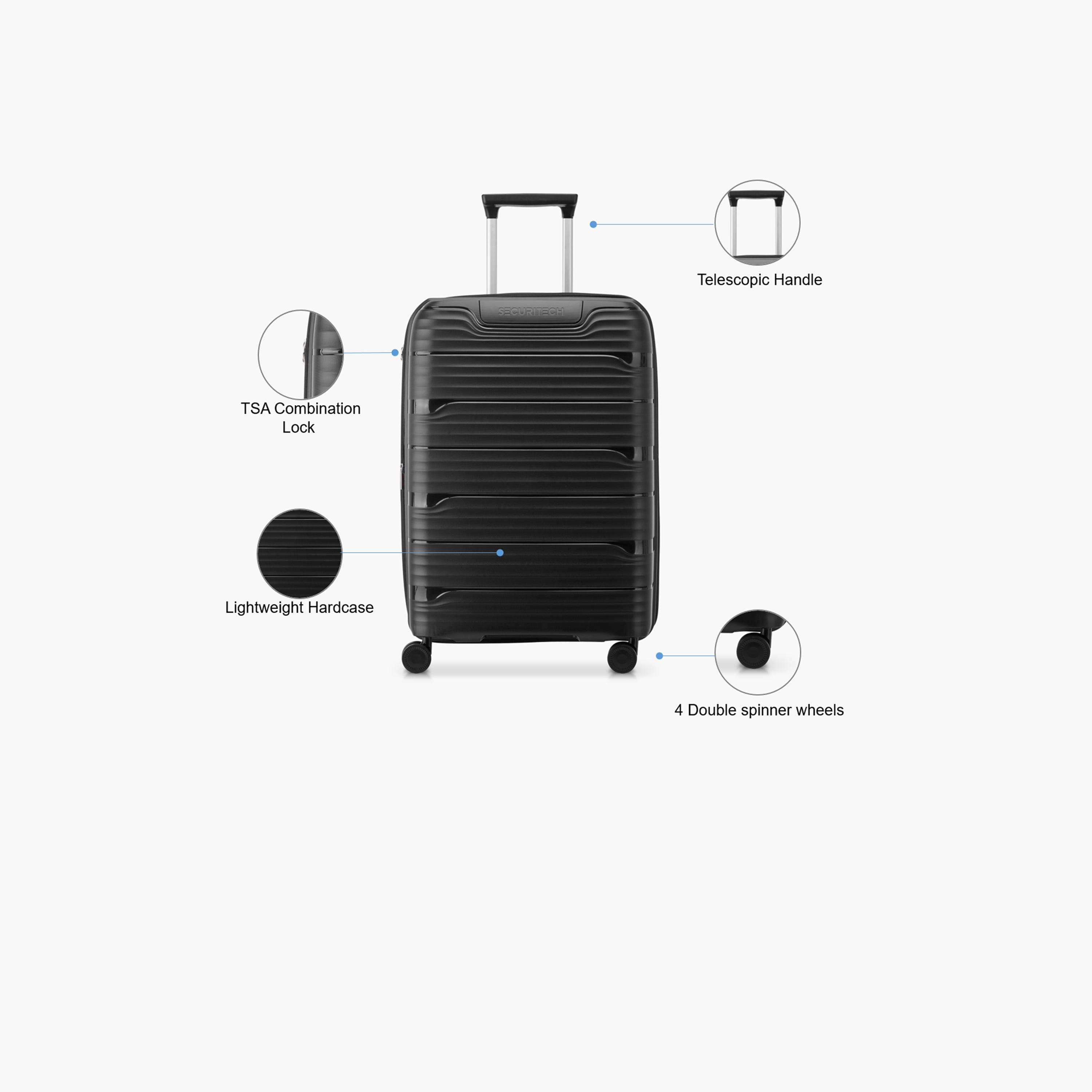 Delsey Paris Securitech Dune 70 CM Medium Check-in Polypropylene Hard Sided 4-Wheeler Spinner Trolley Bag with TSA Combination Lock-travel-luggagesandbags-luggage-image-3