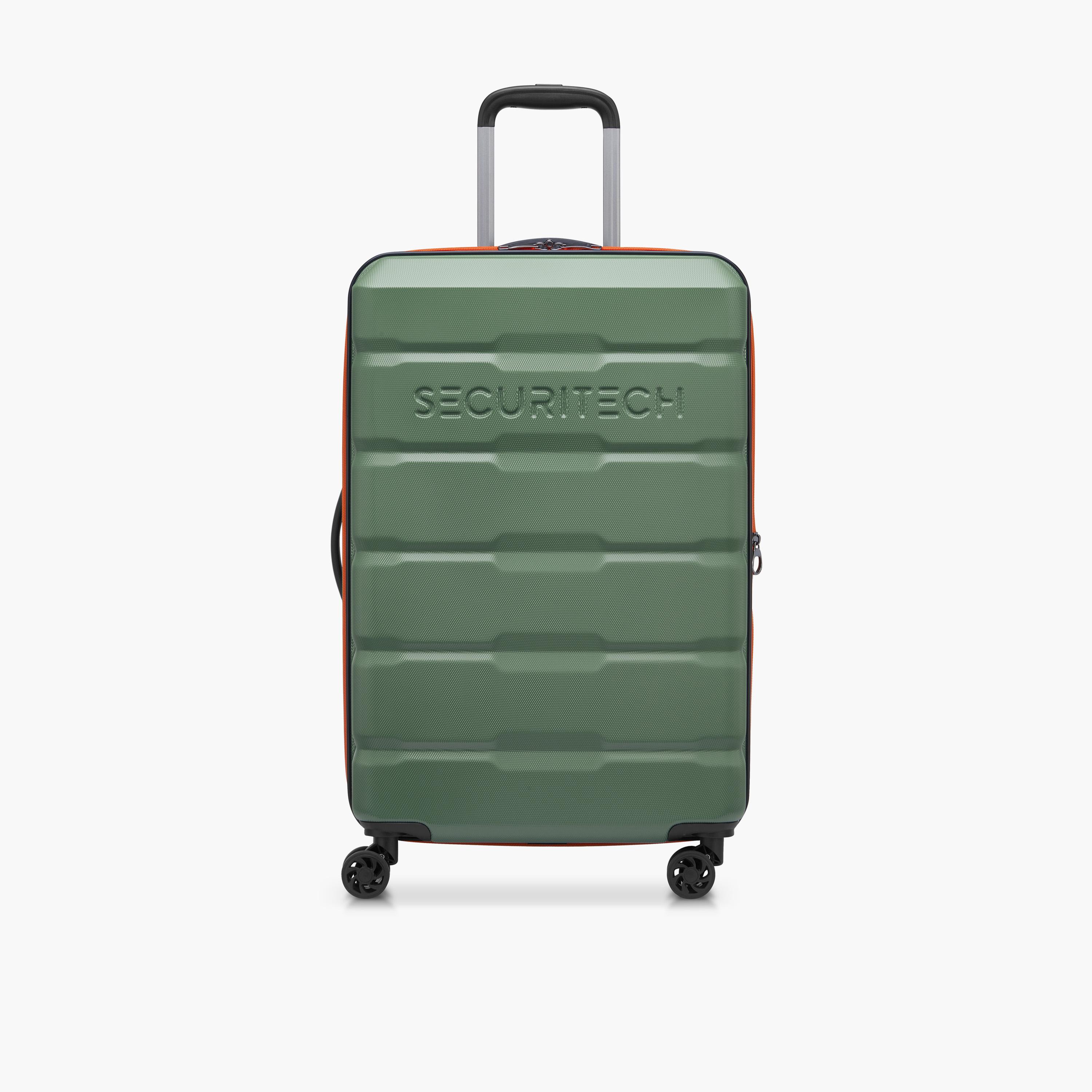 Delsey Paris Securitech Citadel 70 CM Medium Check-in Polycarbonate with ABS Hard Sided 4-Wheeler Spinner Trolley Bag with TSA Combination Lock-travel-luggagesandbags-luggage-image-1