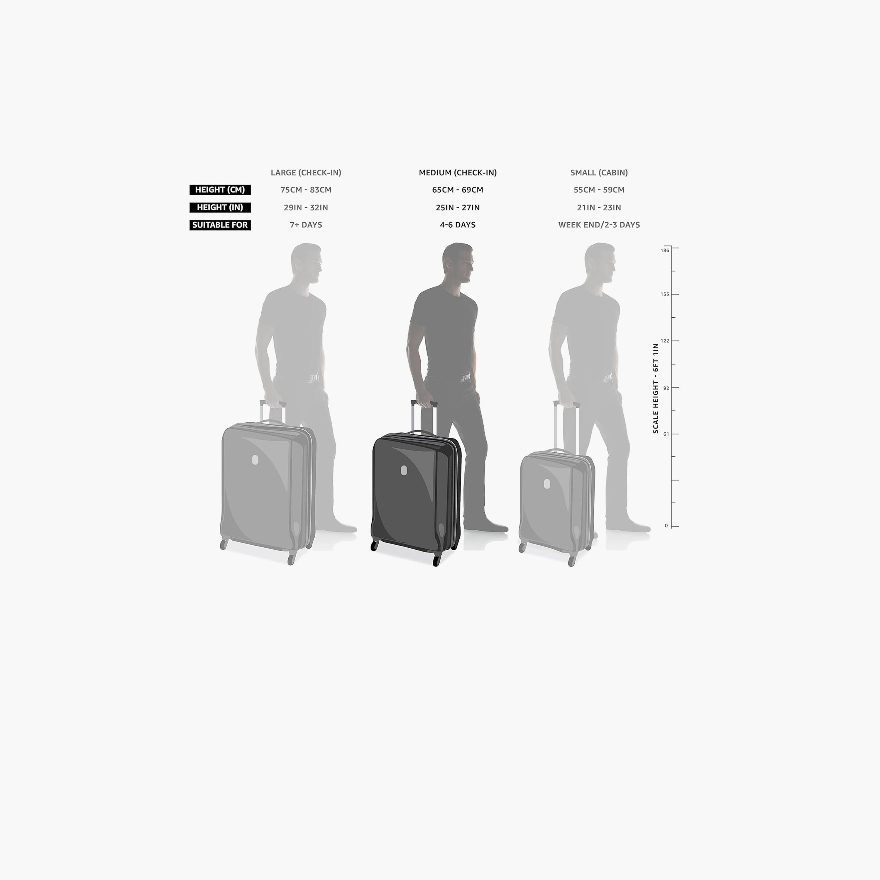 Delsey Paris Securitech Citadel 70 CM Medium Check-in Polycarbonate with ABS Hard Sided 4-Wheeler Spinner Trolley Bag with TSA Combination Lock-travel-luggagesandbags-luggage-image-4